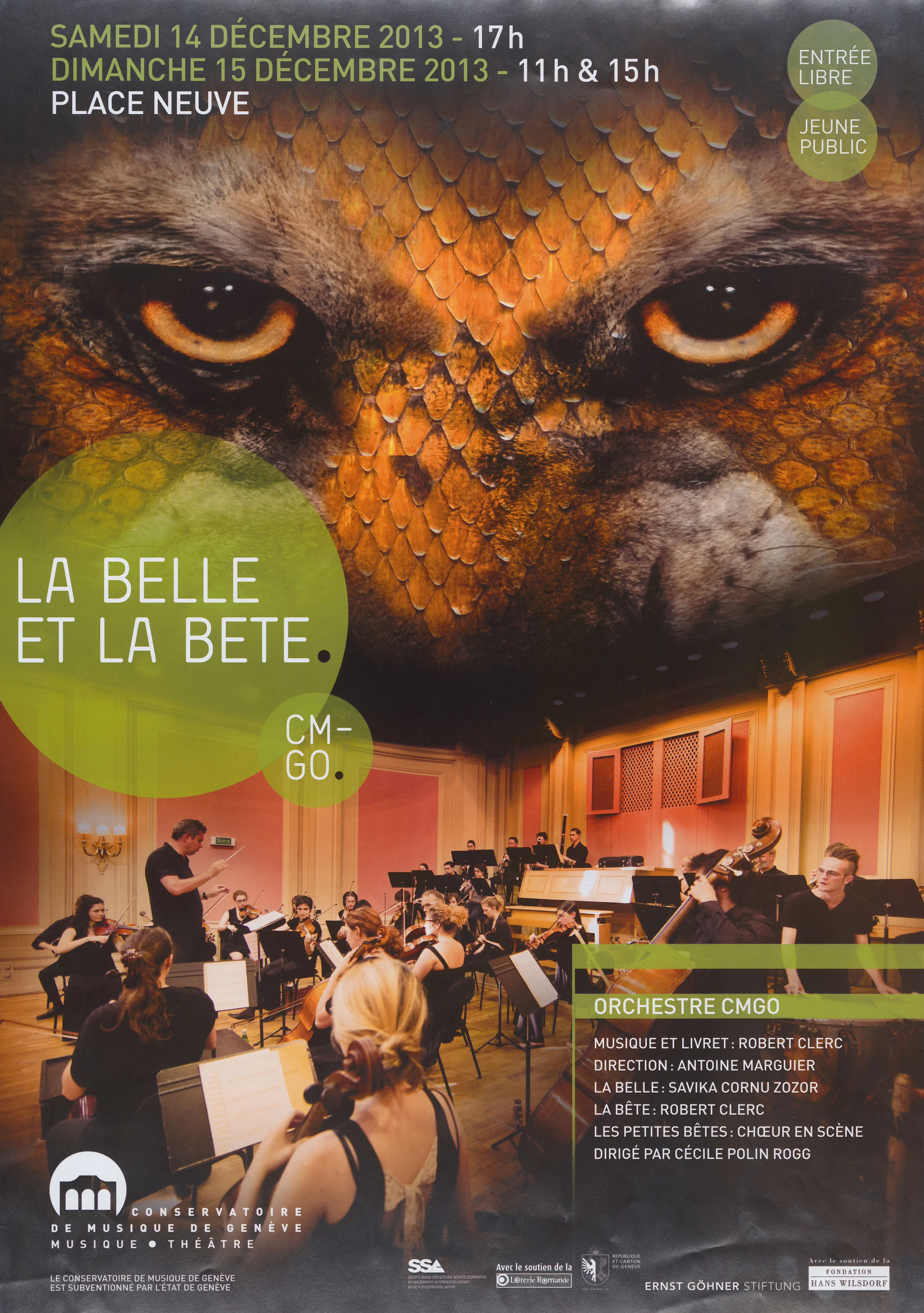 La Belle et la Bête, orchestre CMGO