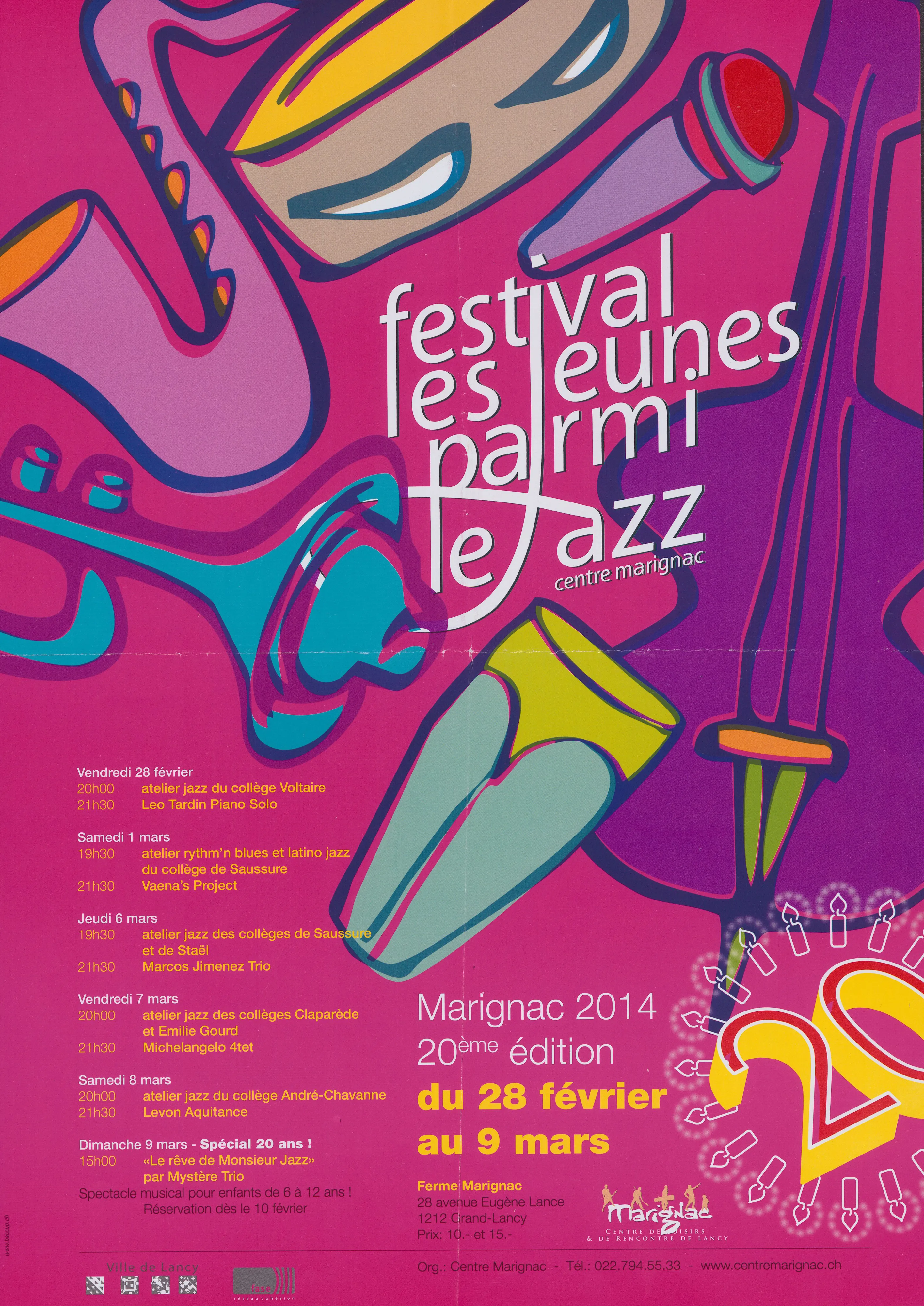 Les jeunes parmi le jazz, 20e édition