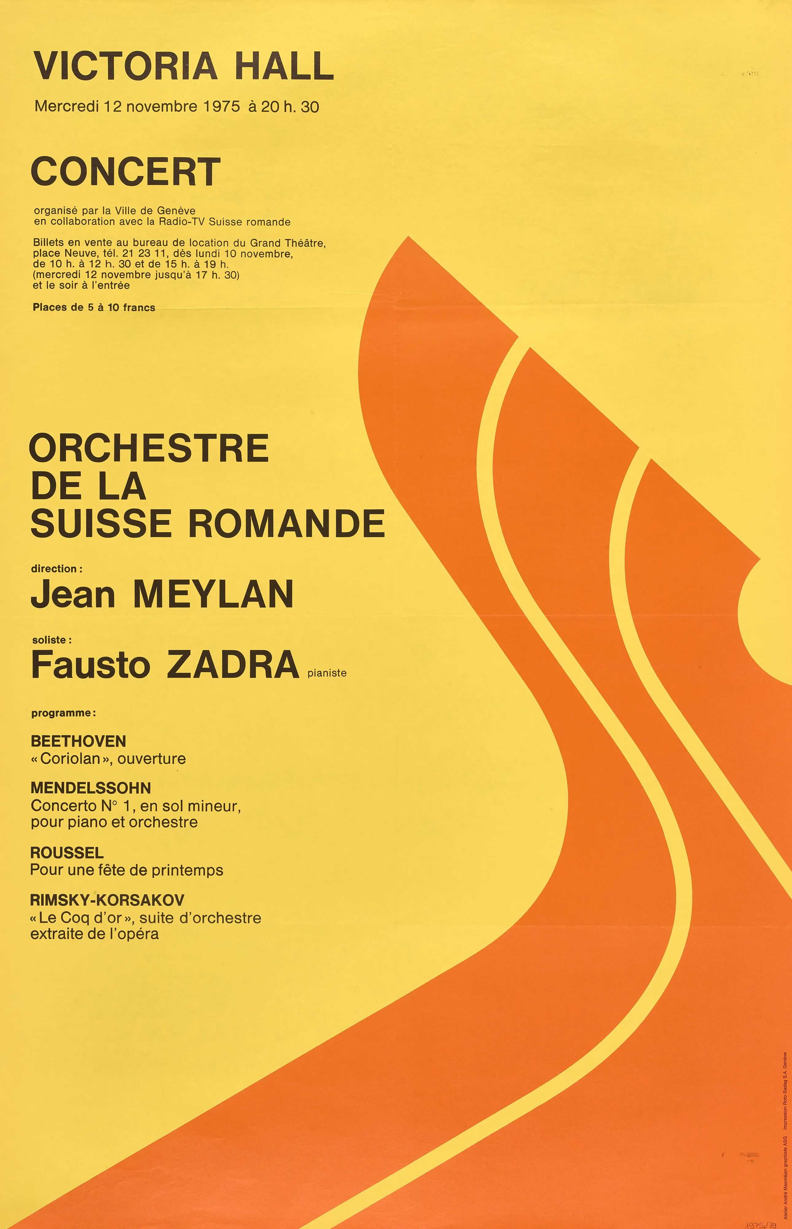 Concert, Orchestre de la Suisse Romande