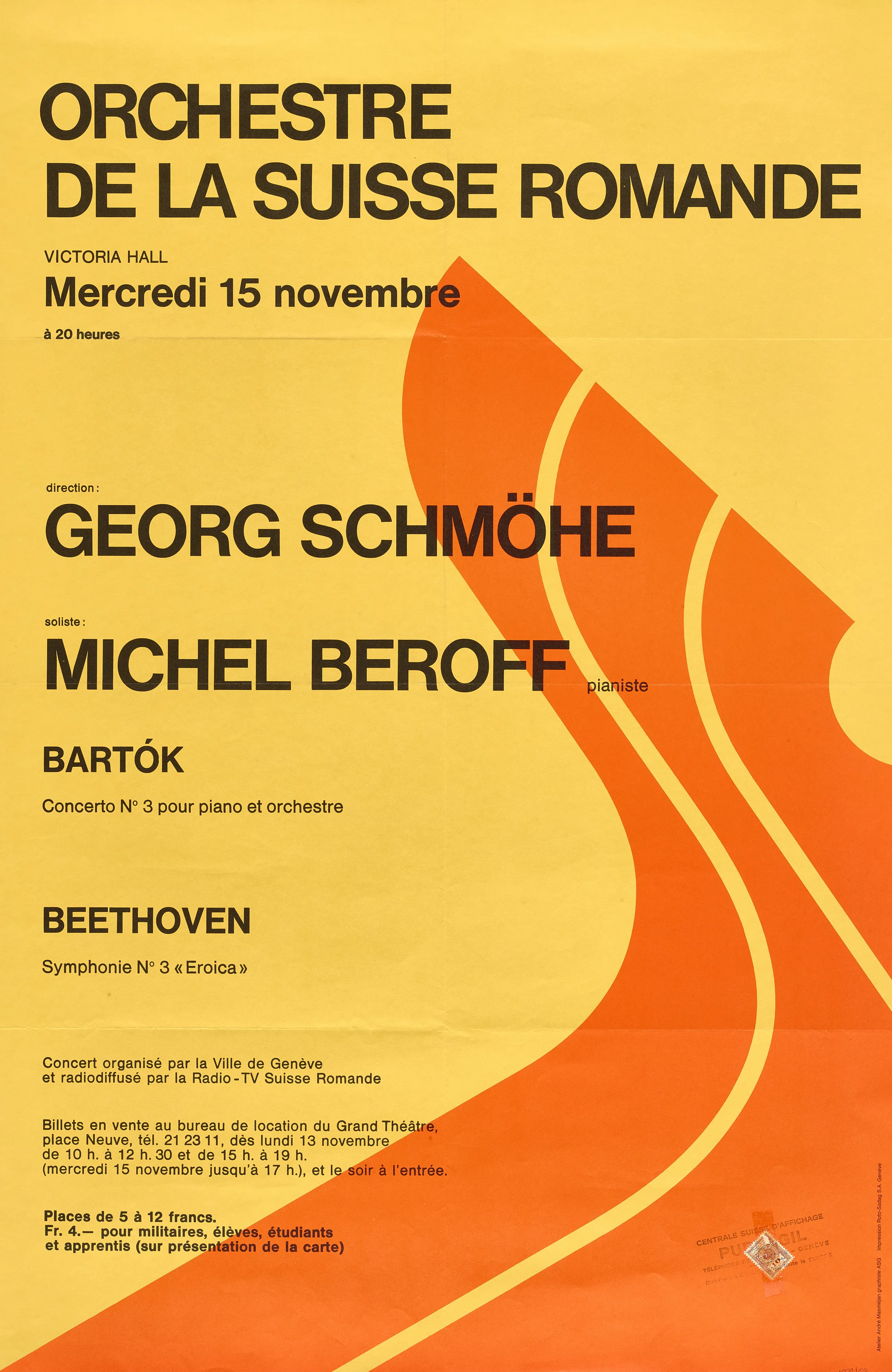 Orchestre de la Suisse Romande, Georg Schmöhe direction