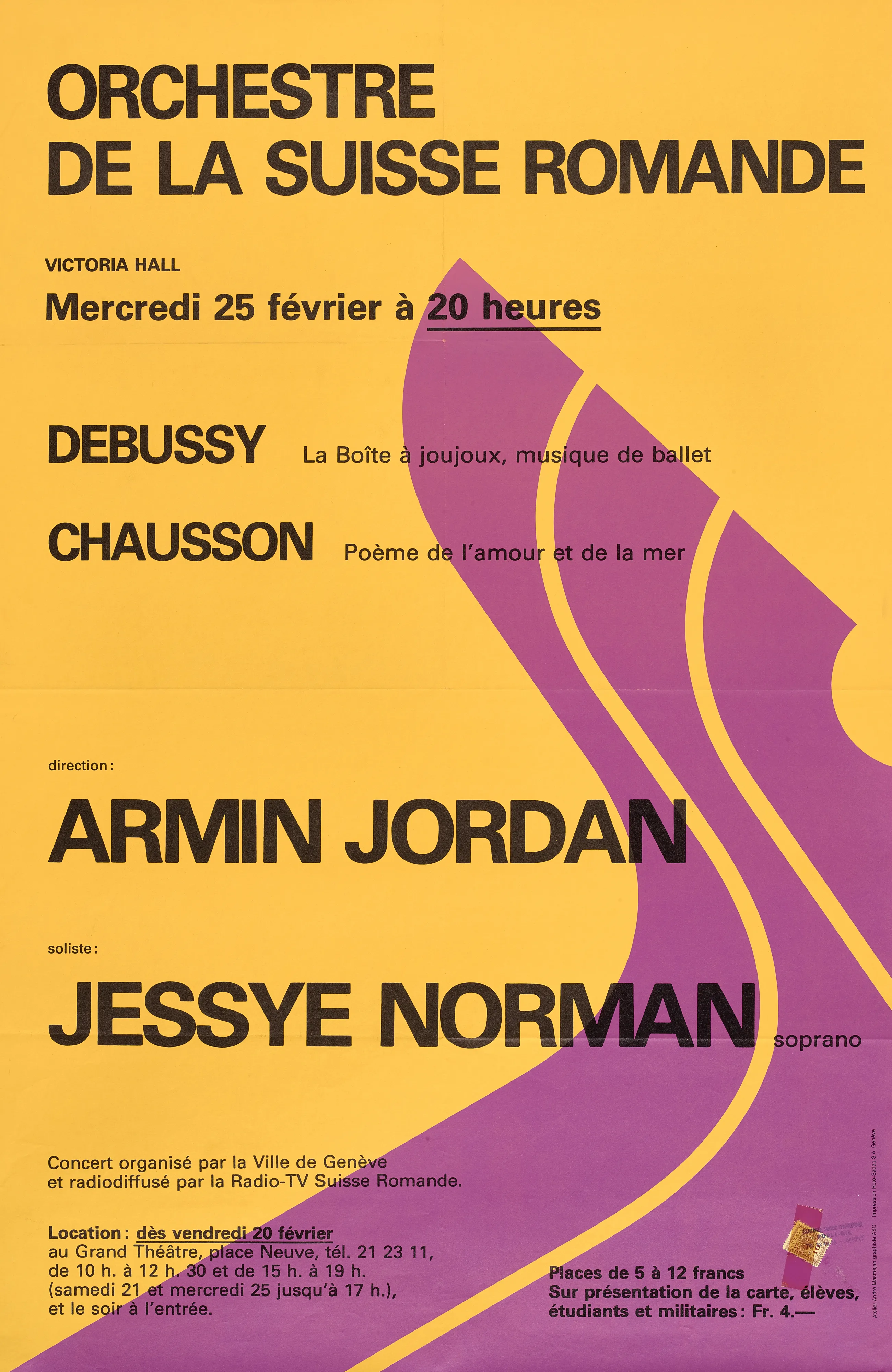 Orchestre de la Suisse romande, Armin Jordan direction