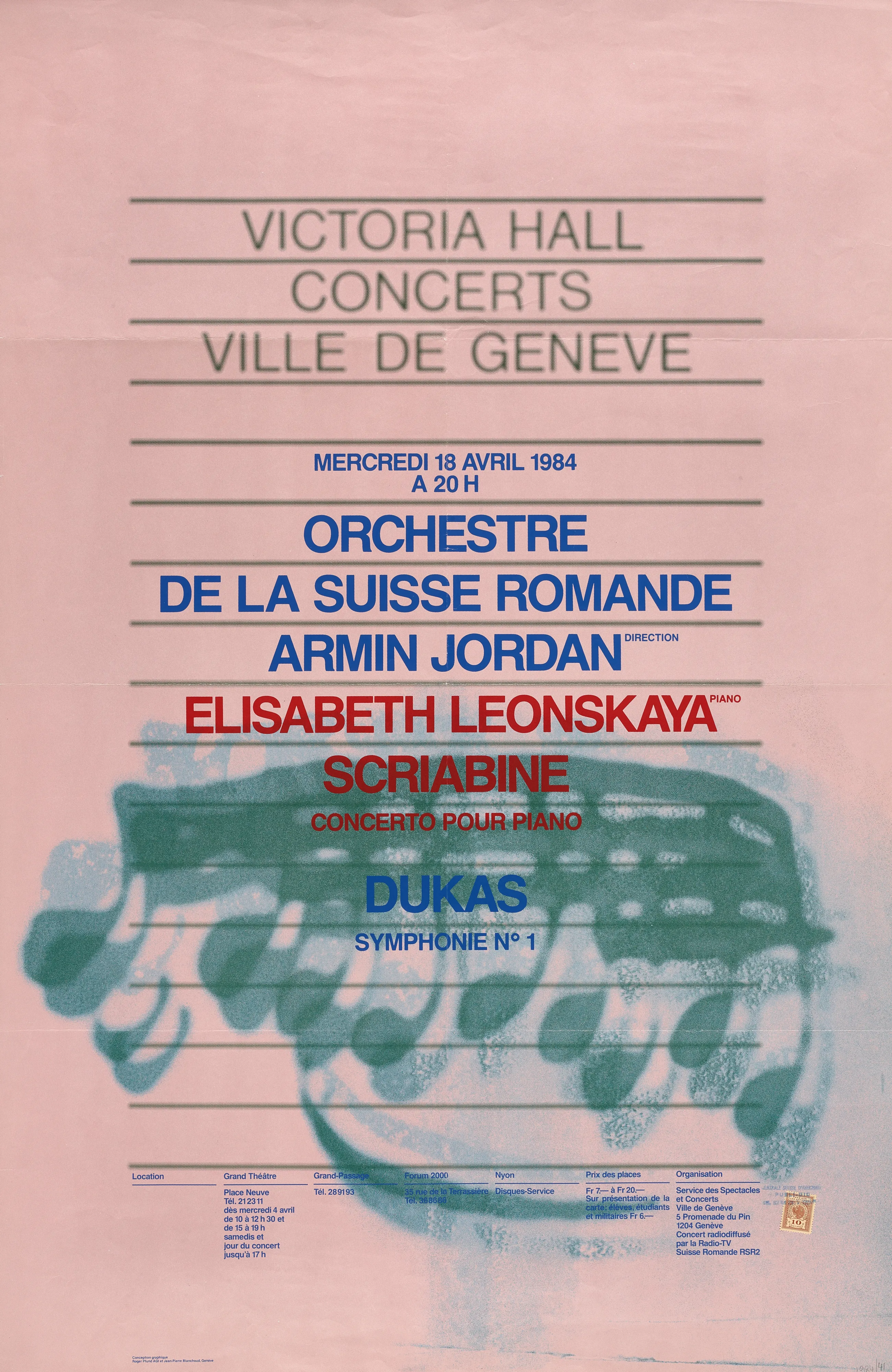 Concerts, Orchestre de la Suisse Romande