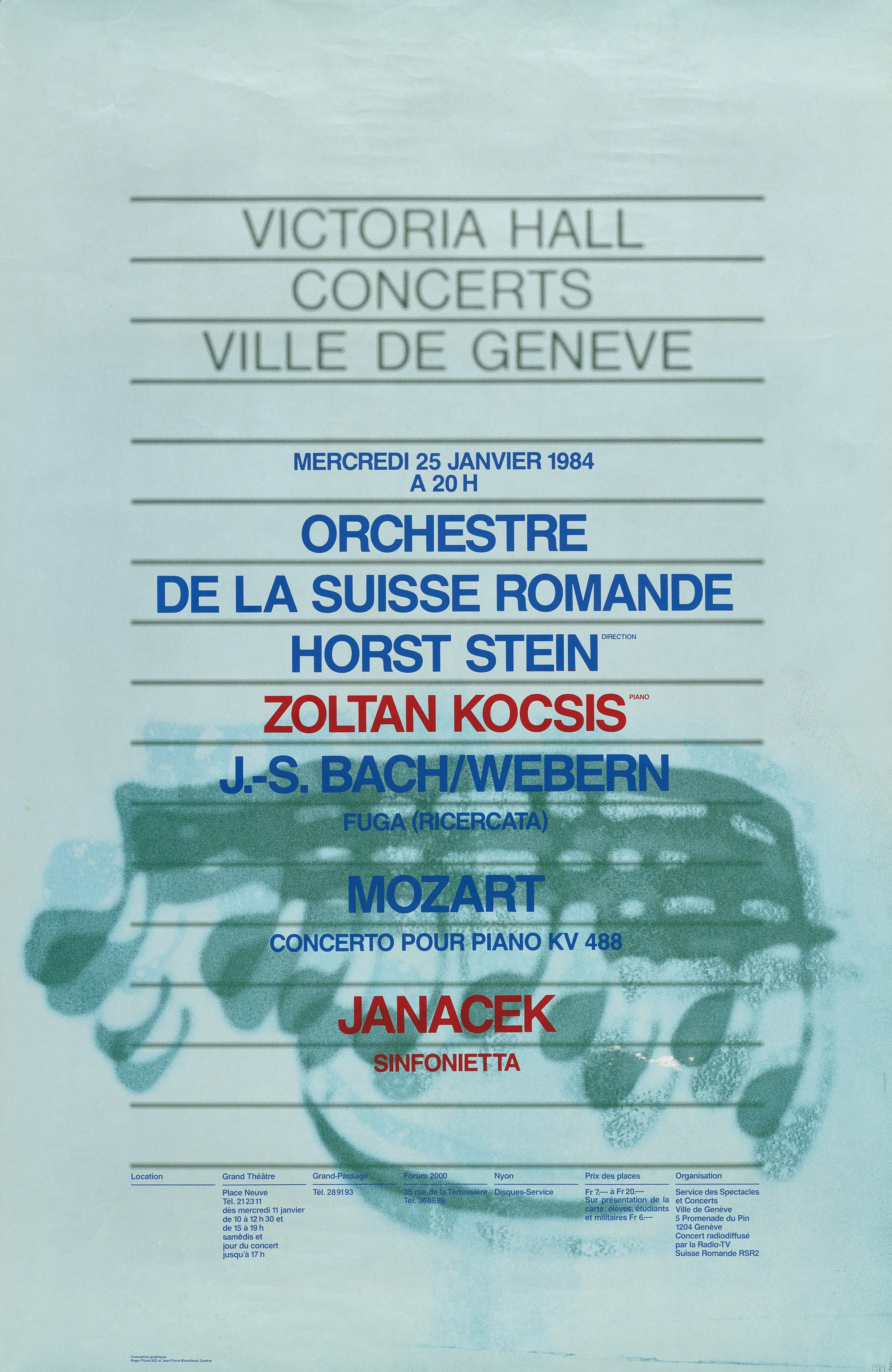 Concerts, Orchestre de la Suisse Romande