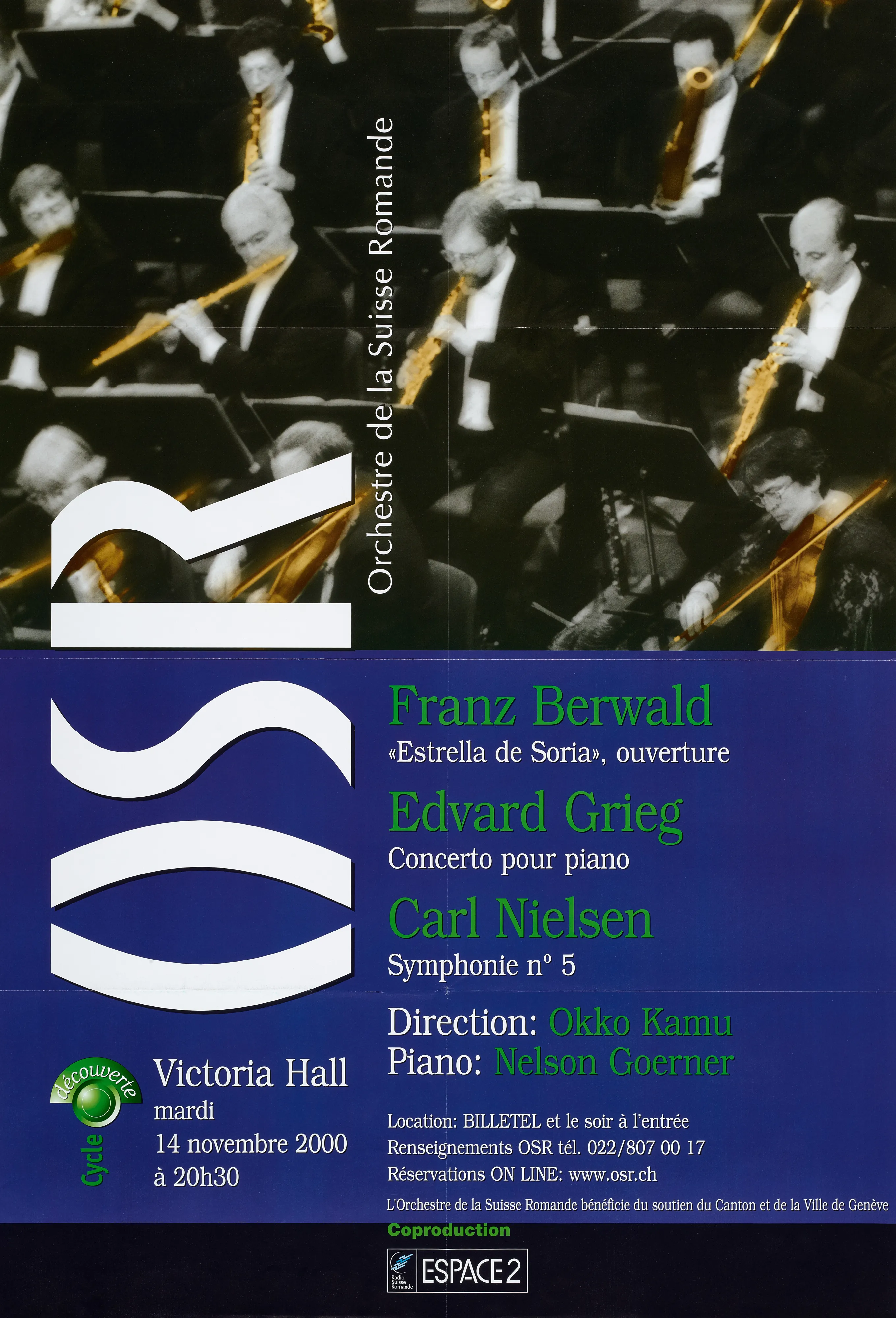 OSR. Berwald, Grieg, Nielsen