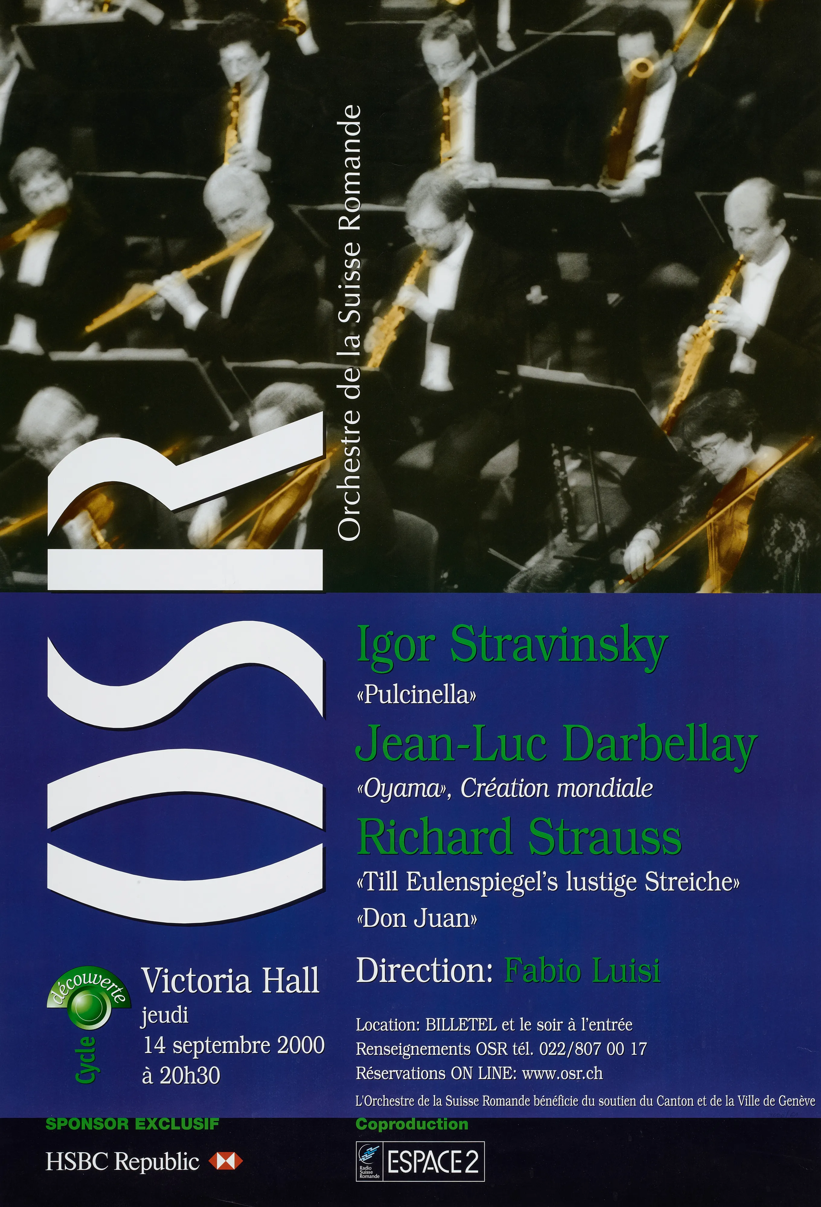 OSR. Stravinsky, Darbellay, Strauss