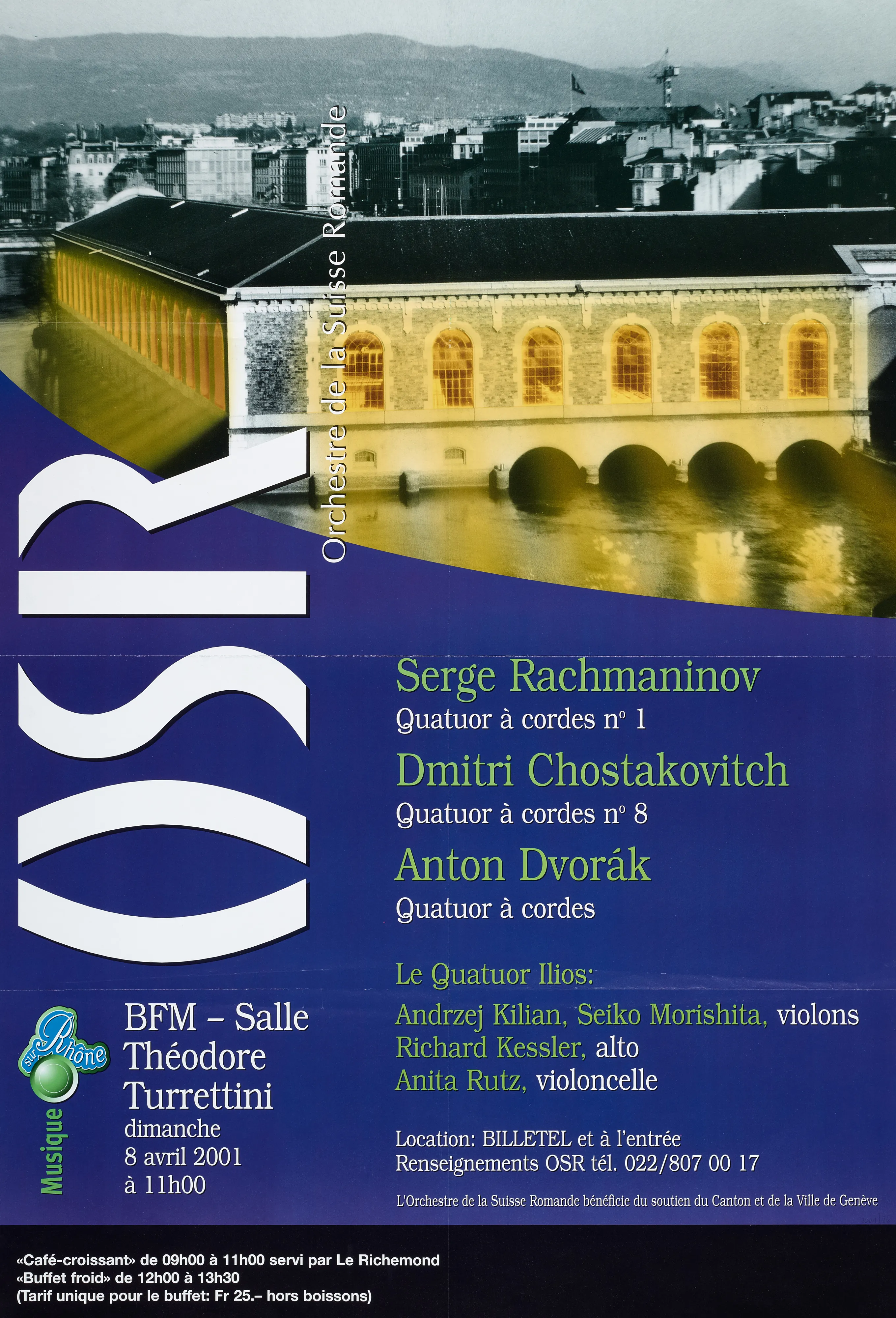 OSR. Rachmaninov, Chostakovitch, Dvorák