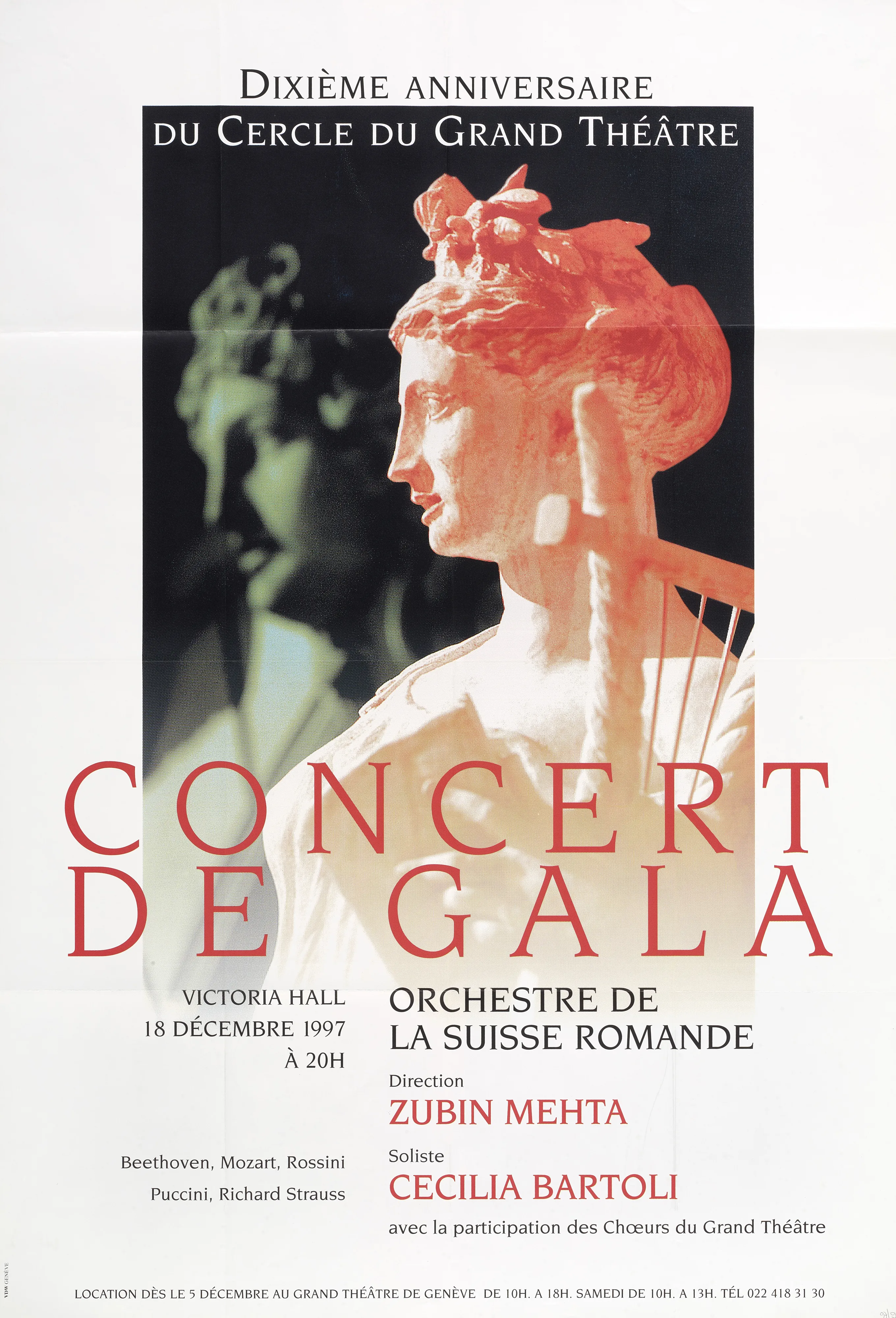 Concert de gala, dixième anniversaire du Cercle du Grand Théâtre