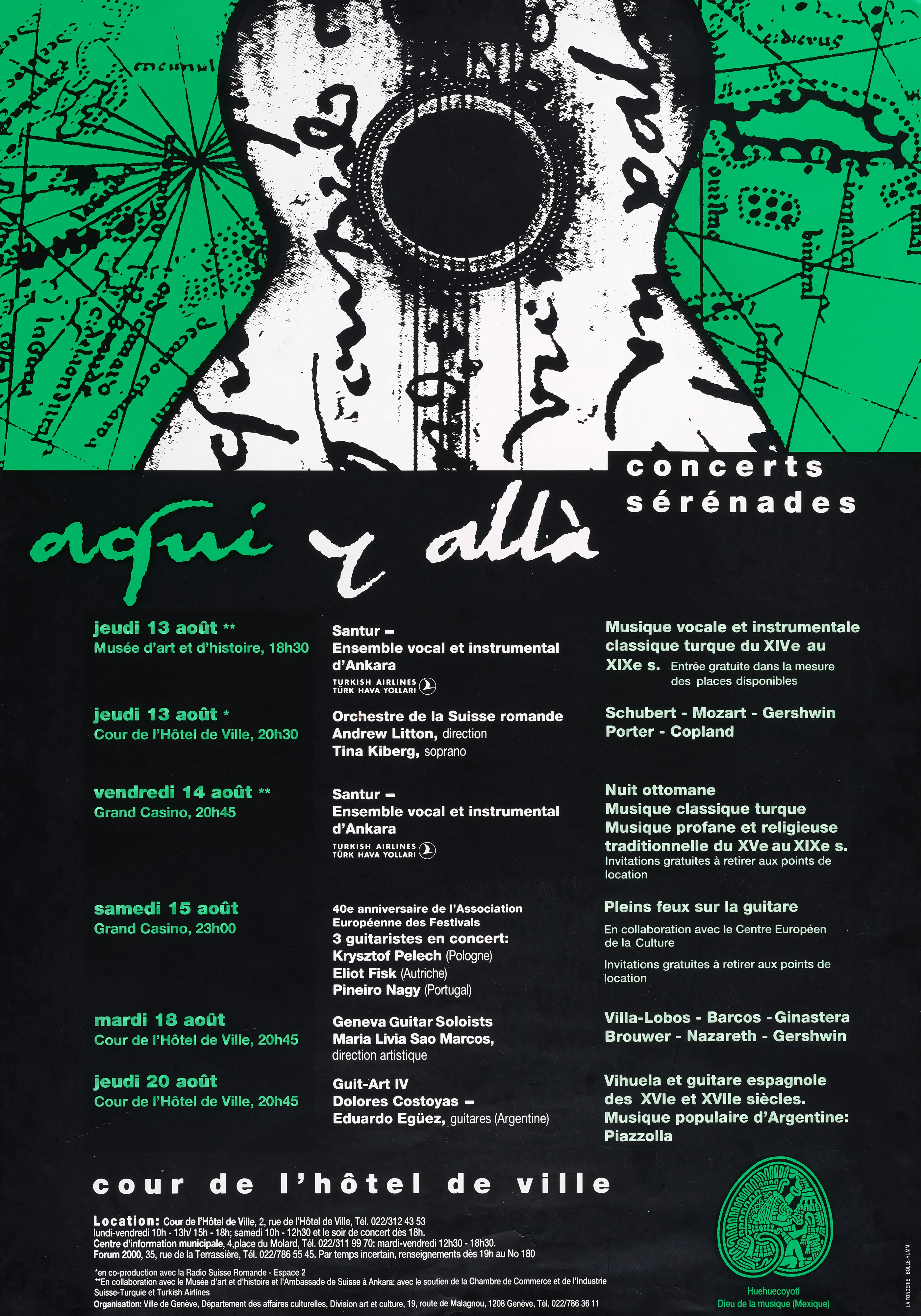 Concerts sérénades, Aqui y allà