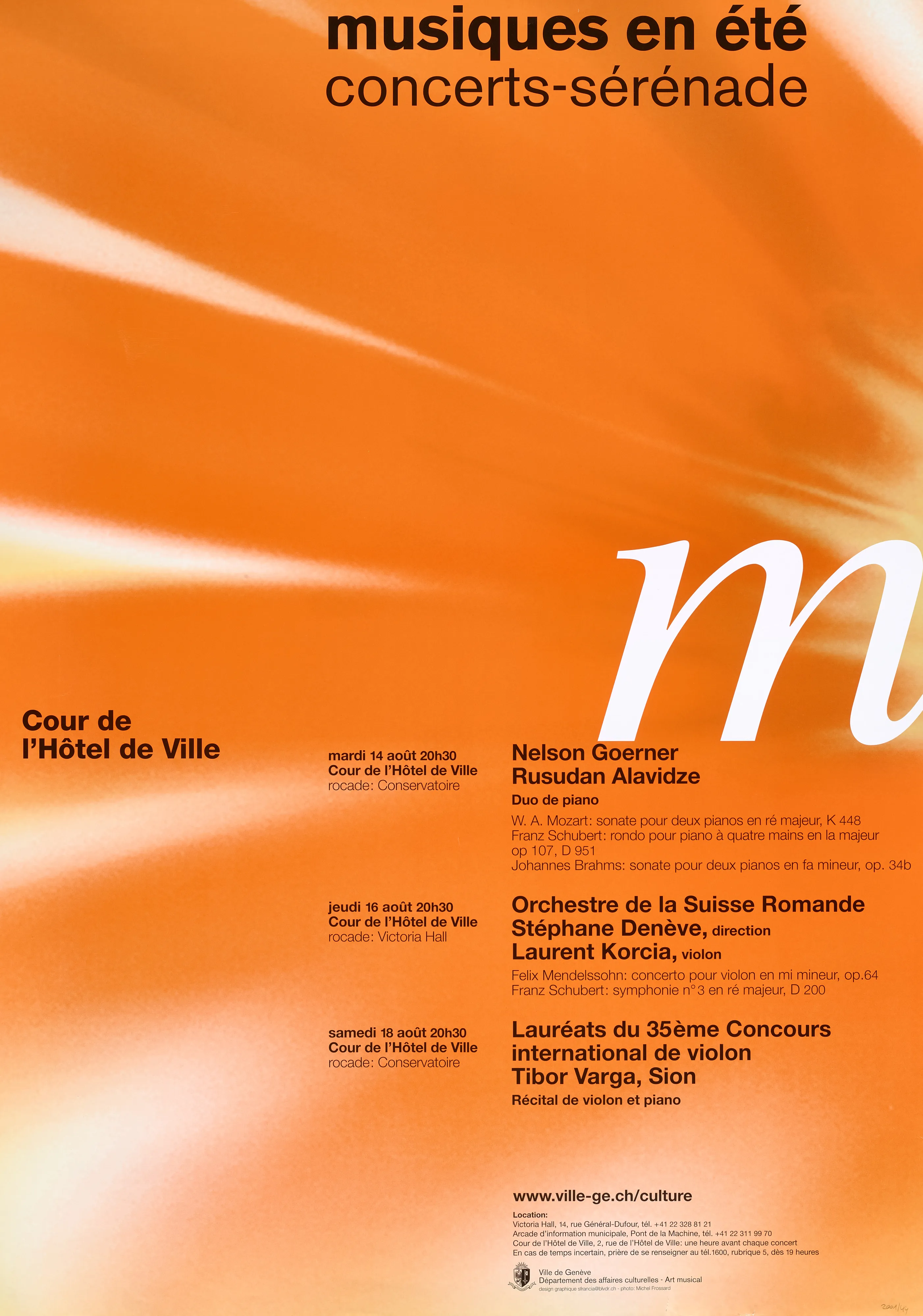 Musiques en été. Concerts-sérénade