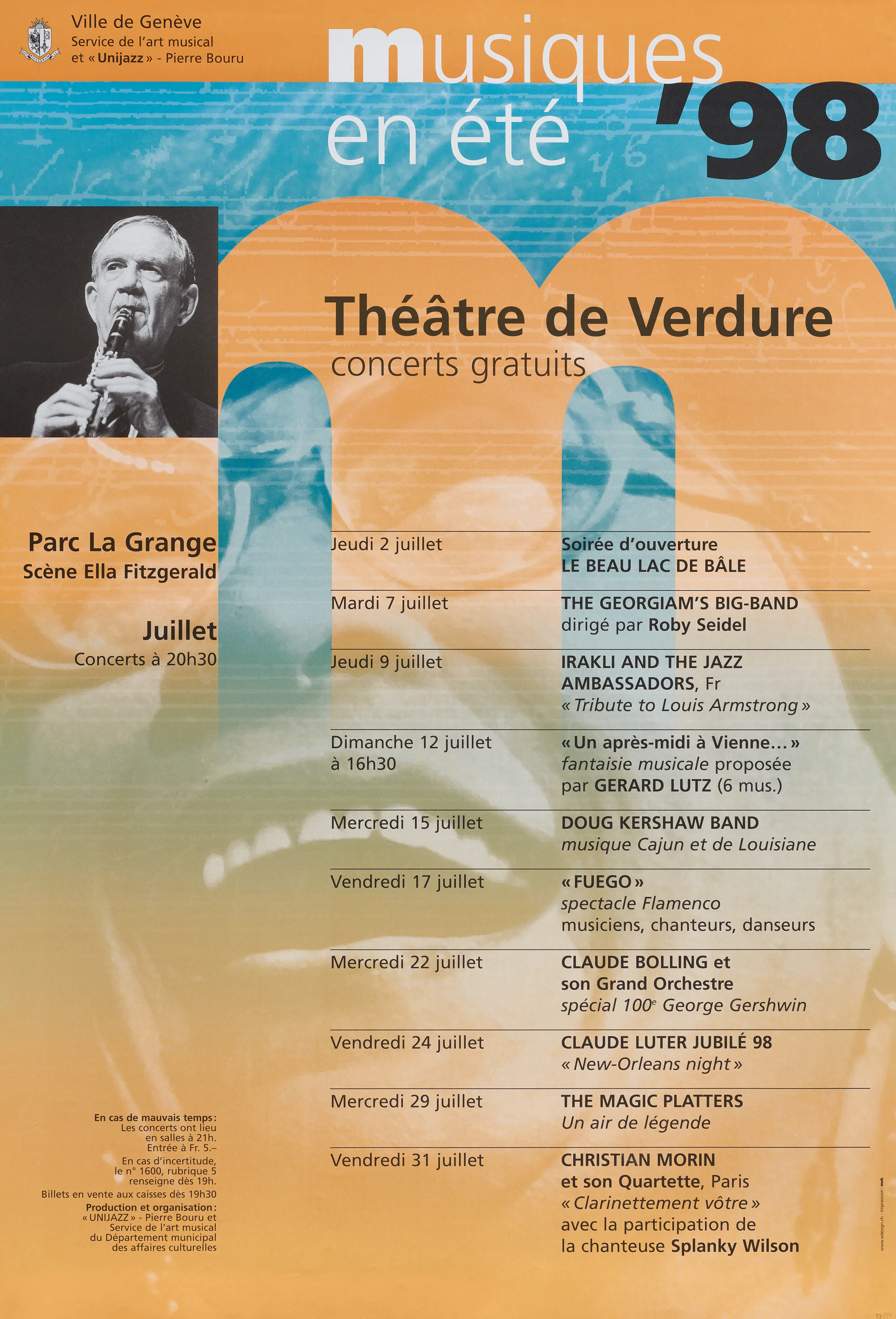 Musiques en été ’98, 33e Jazz Estival