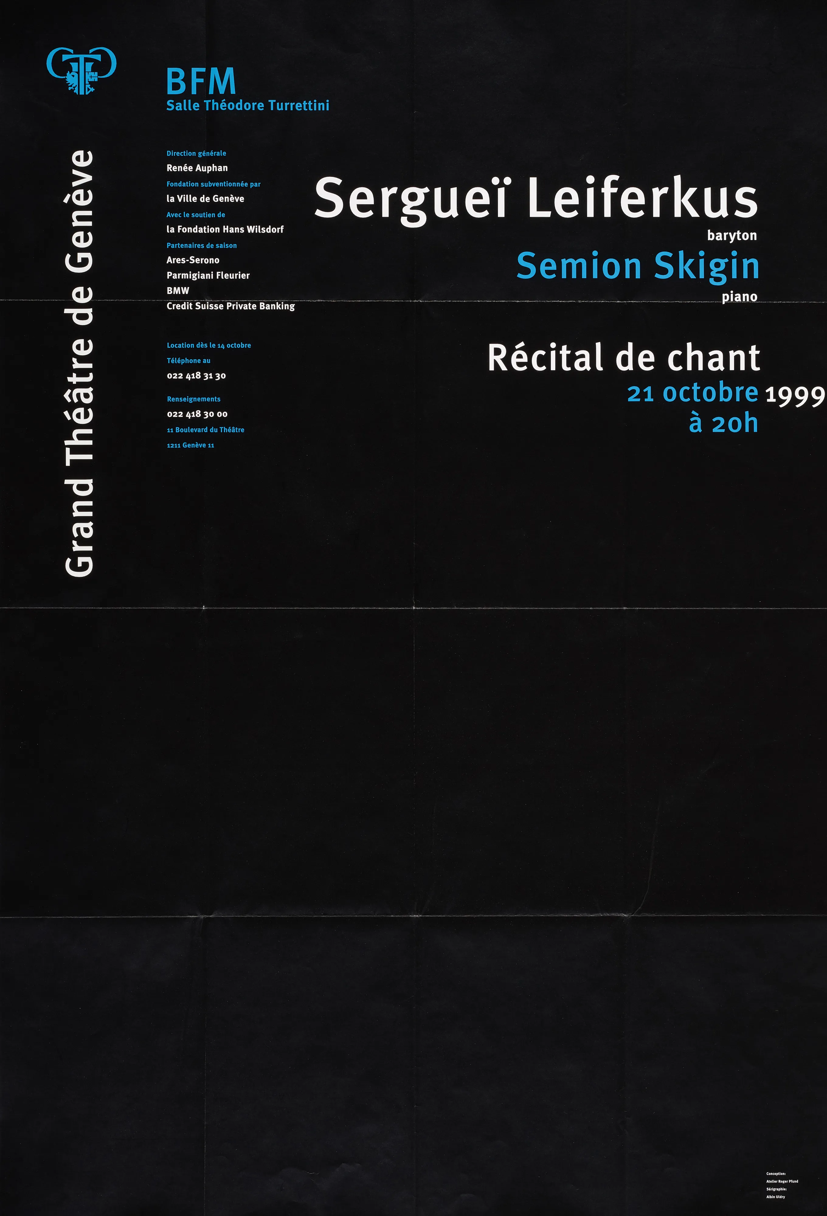 Récital de chant, Sergueï Leiferkus baryton