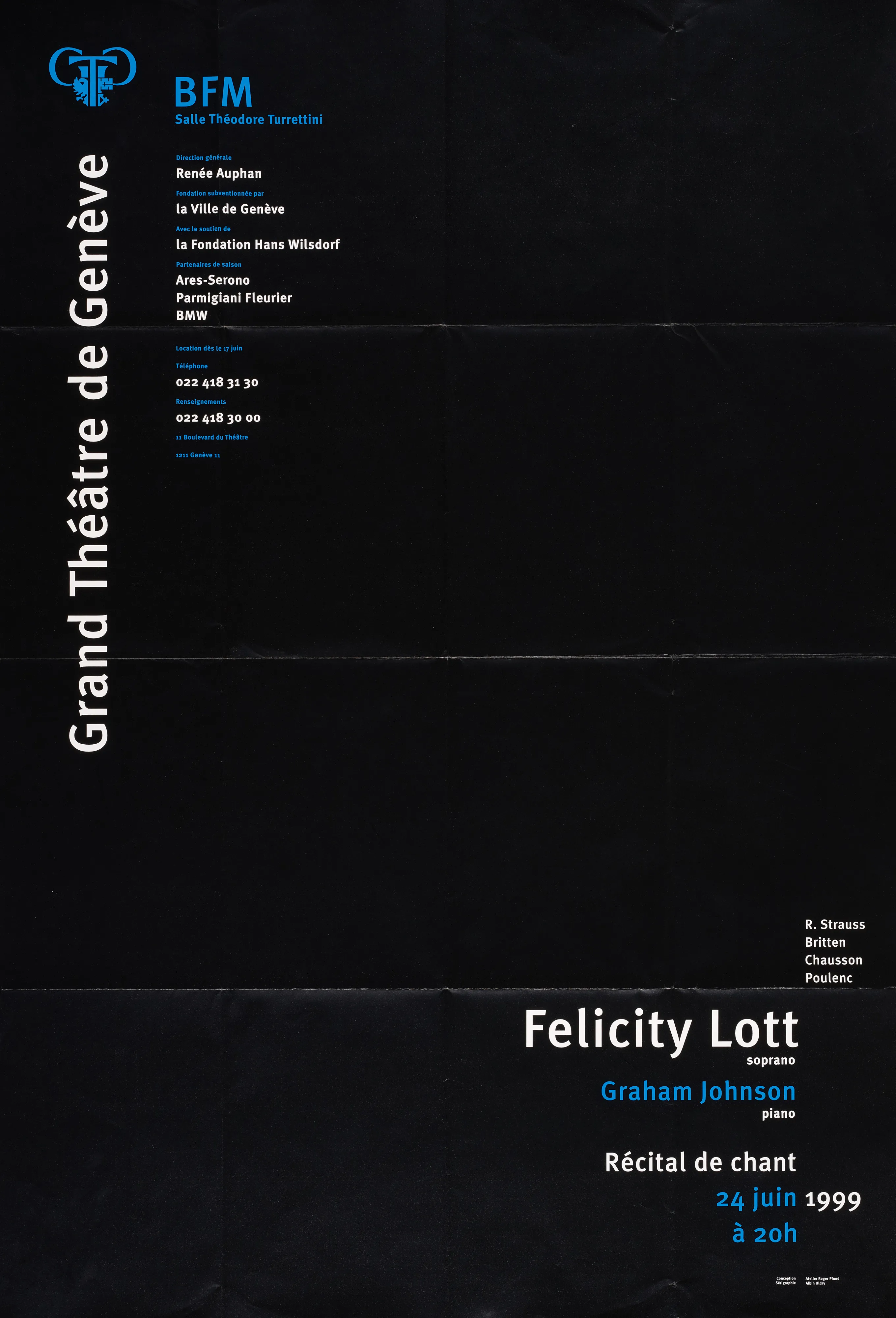 Récital de chant, Felicity Lott soprano