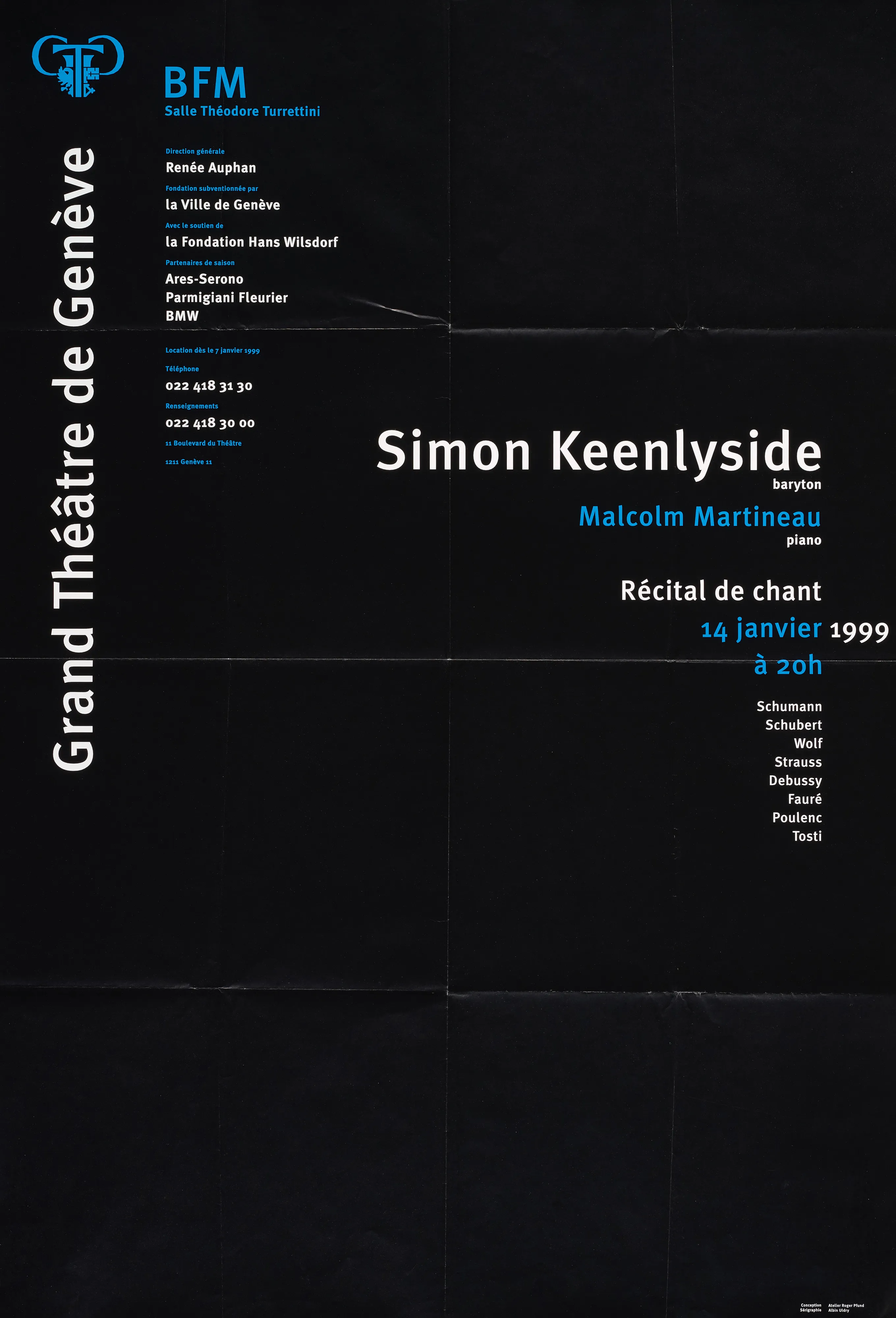 Récital de chant, Simon Keenlyside baryton