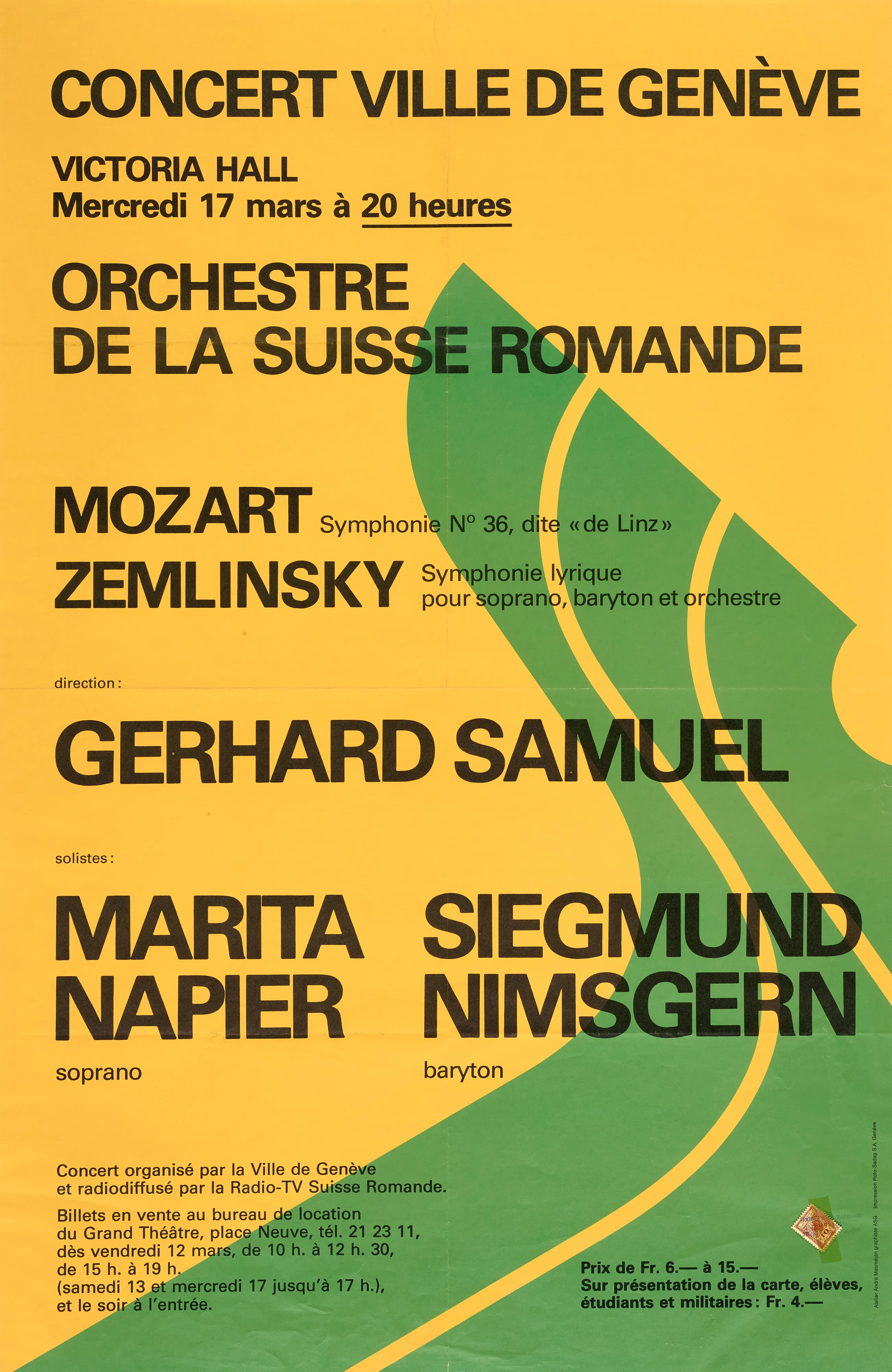 Orchestre de la Suisse Romande, Gerhard Samuel direction