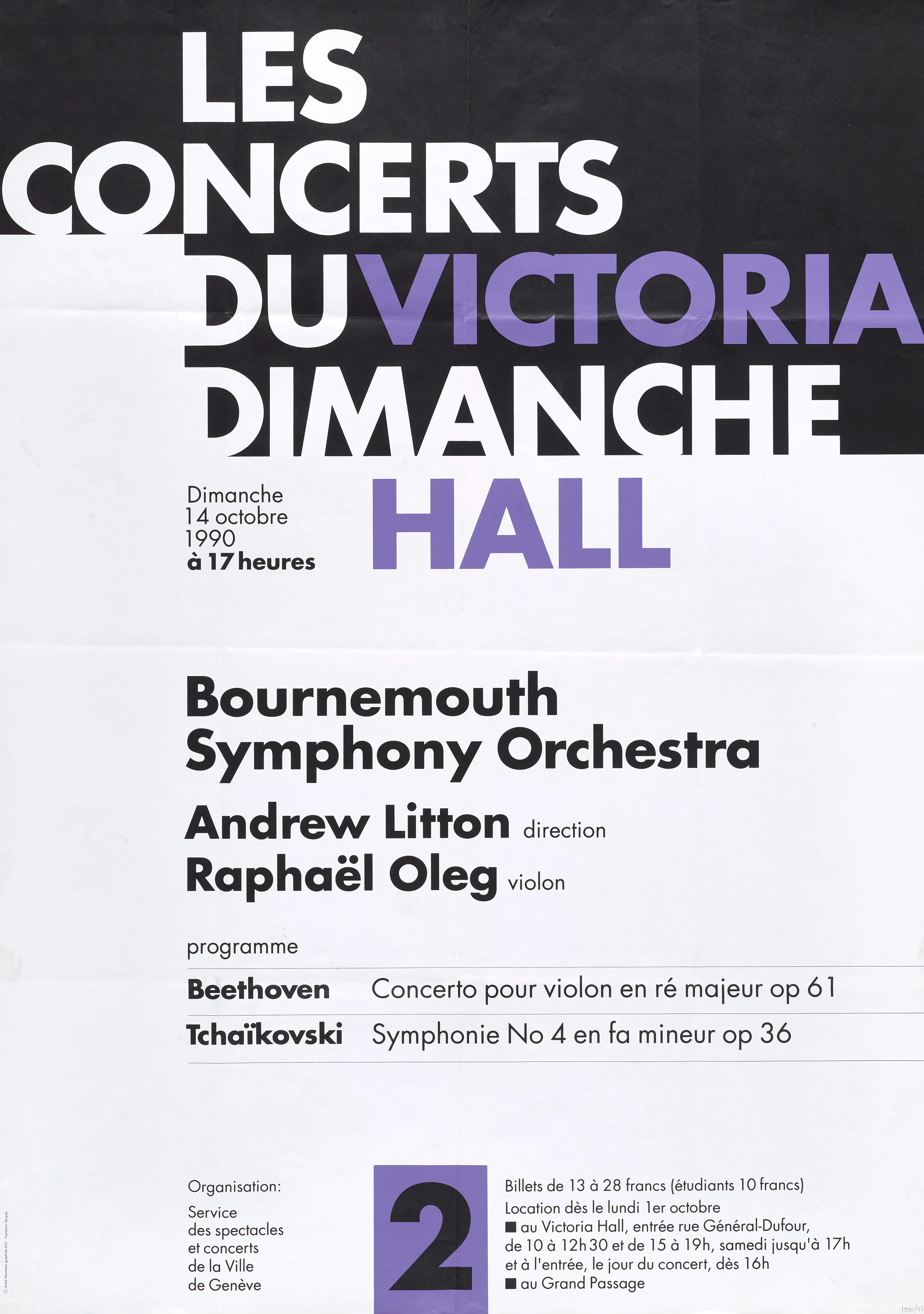 Les Concerts du Dimanche 2, Bournemouth Symphony Orchestra