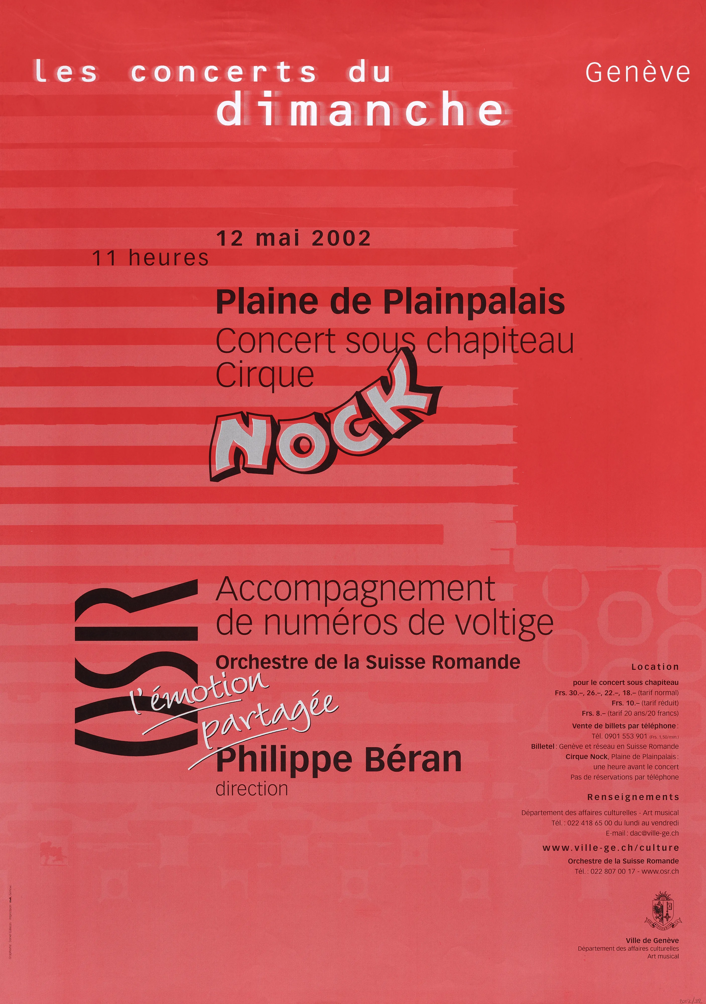 Les concerts du dimanche. Nock