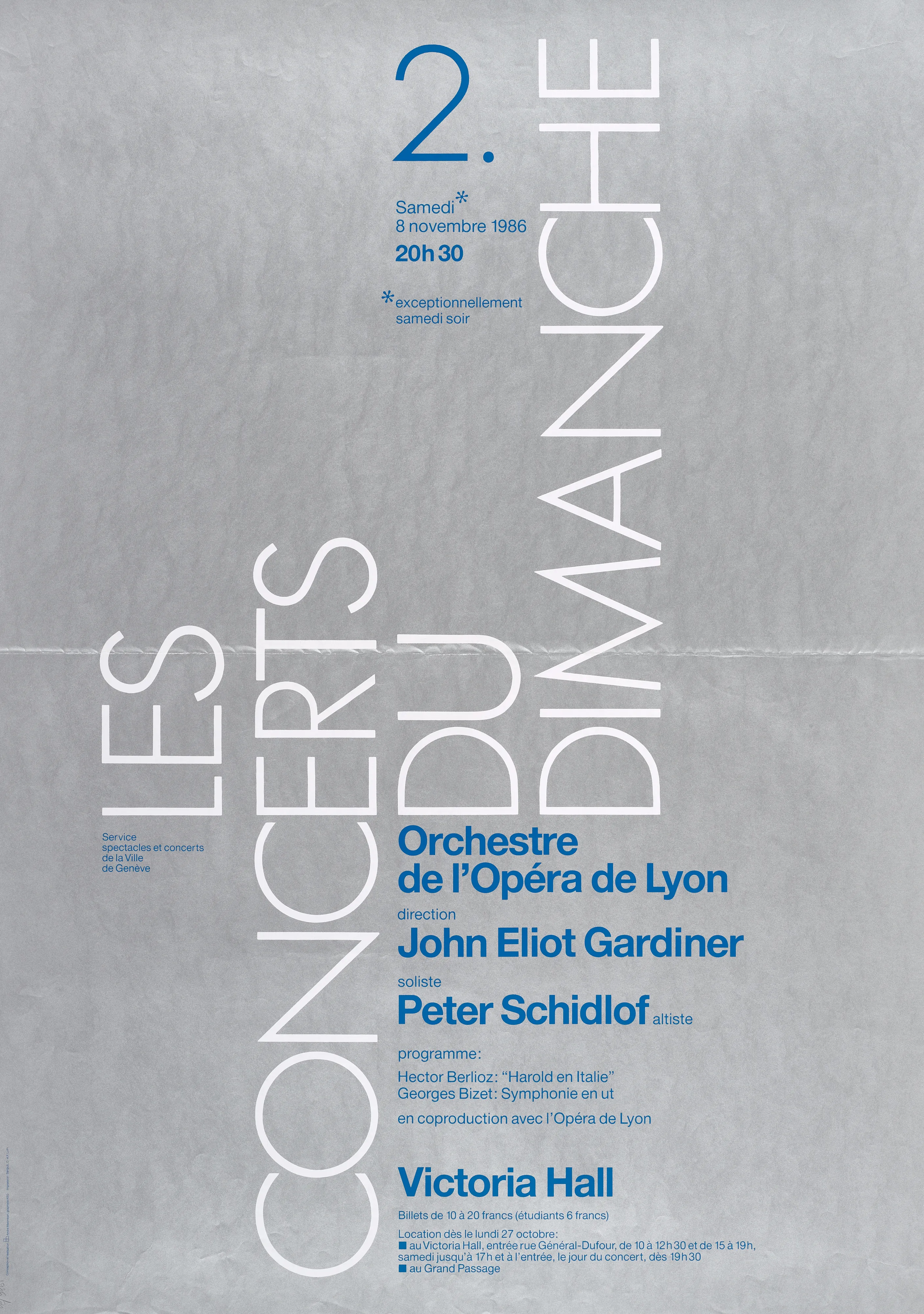 Les Concerts du Dimanche 2, Orchestre de l’Opéra de Lyon