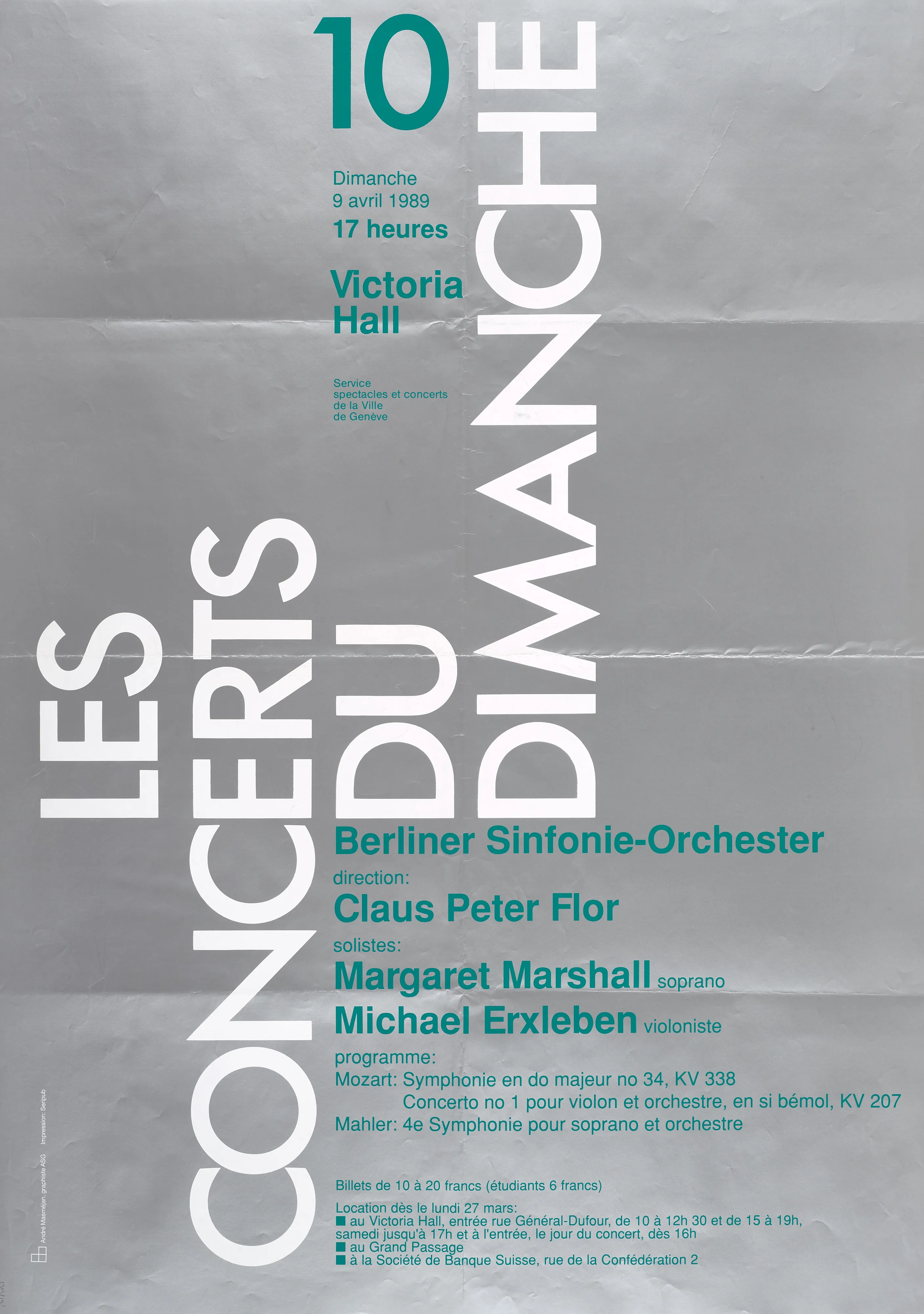 Les Concerts du Dimanche 10, Berliner Sinfonie-Orchester