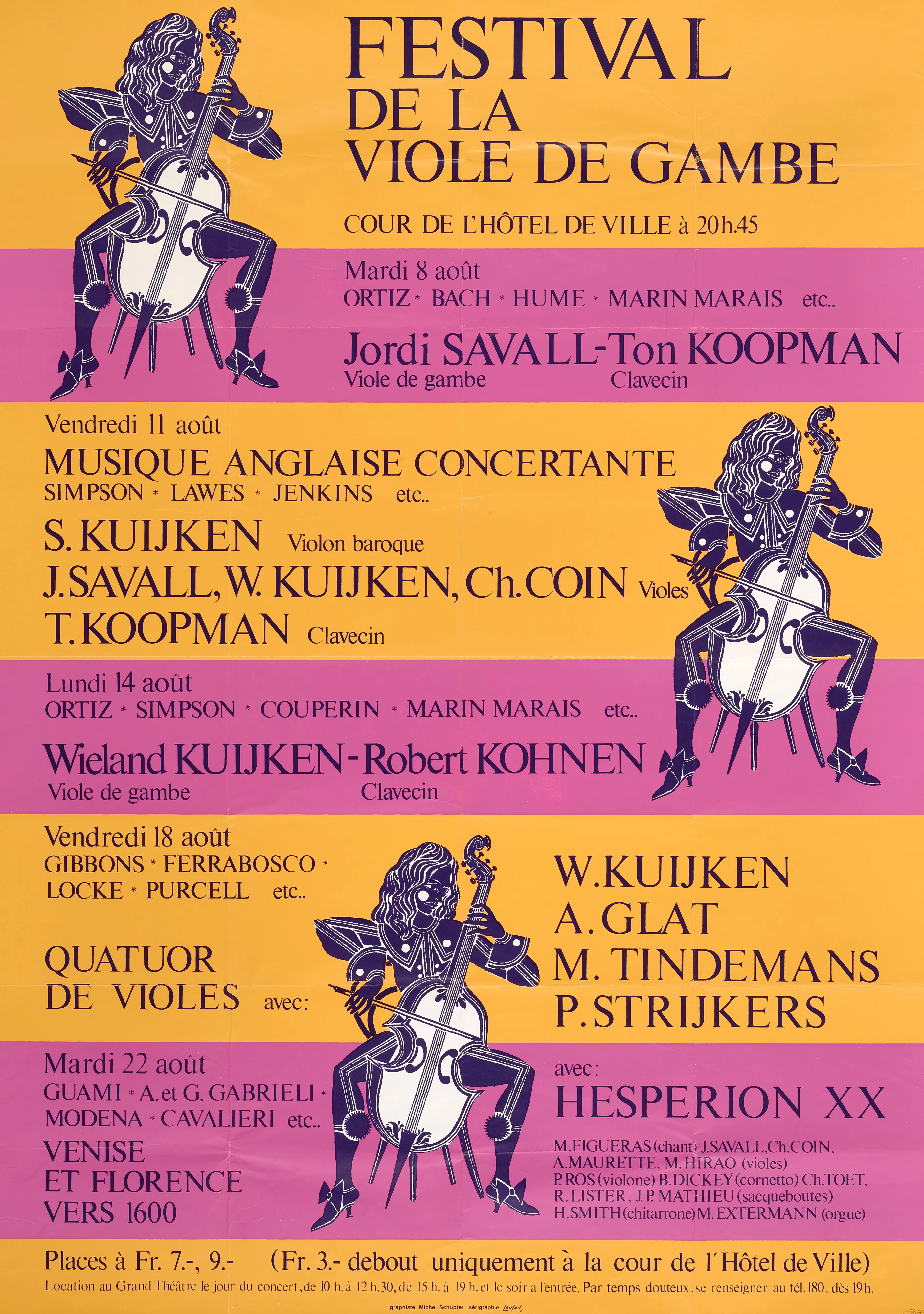 Festival de la Viole de Gambe, Jordi Savall viole de gambe