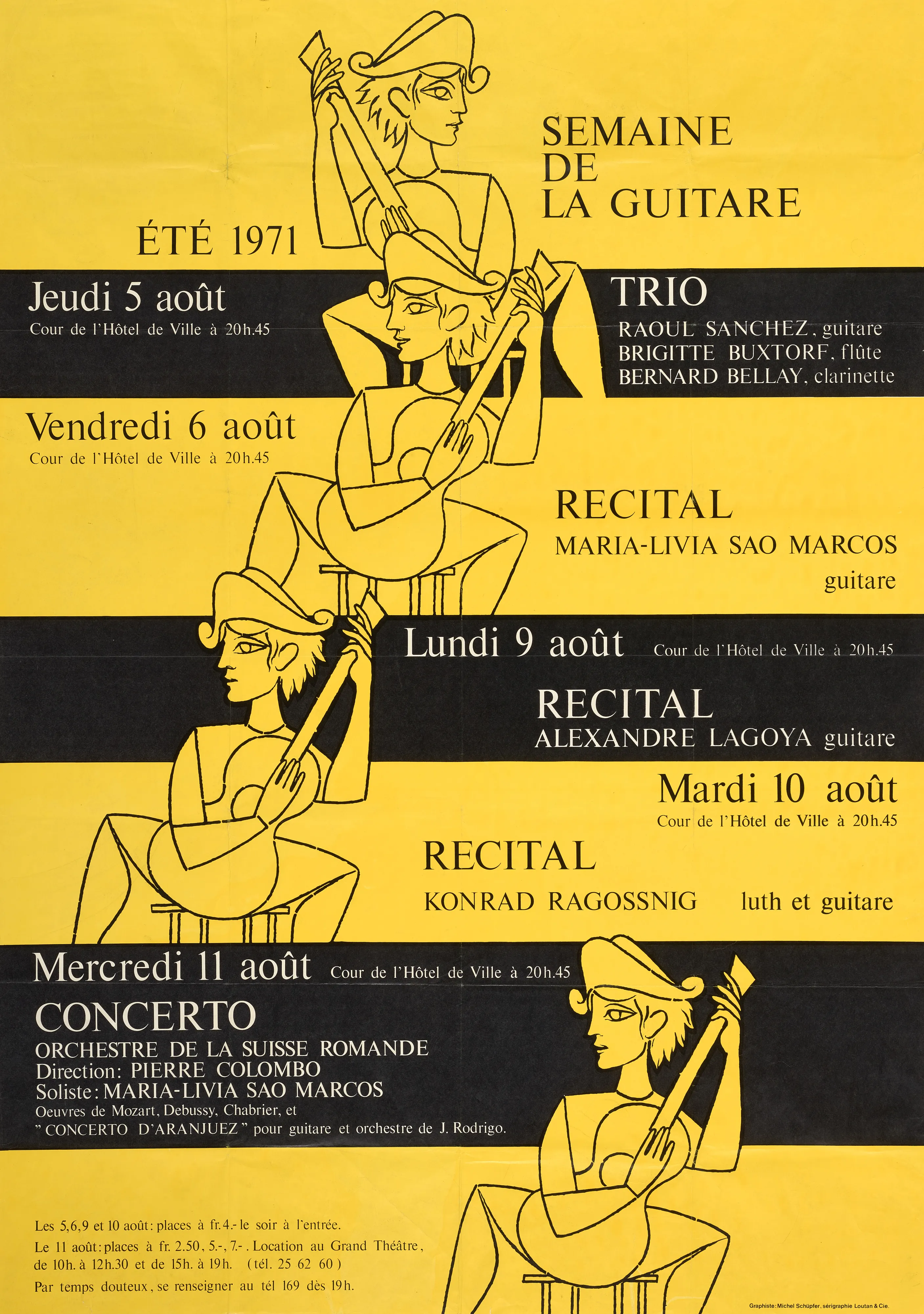 Semaine de la guitare, été 1971