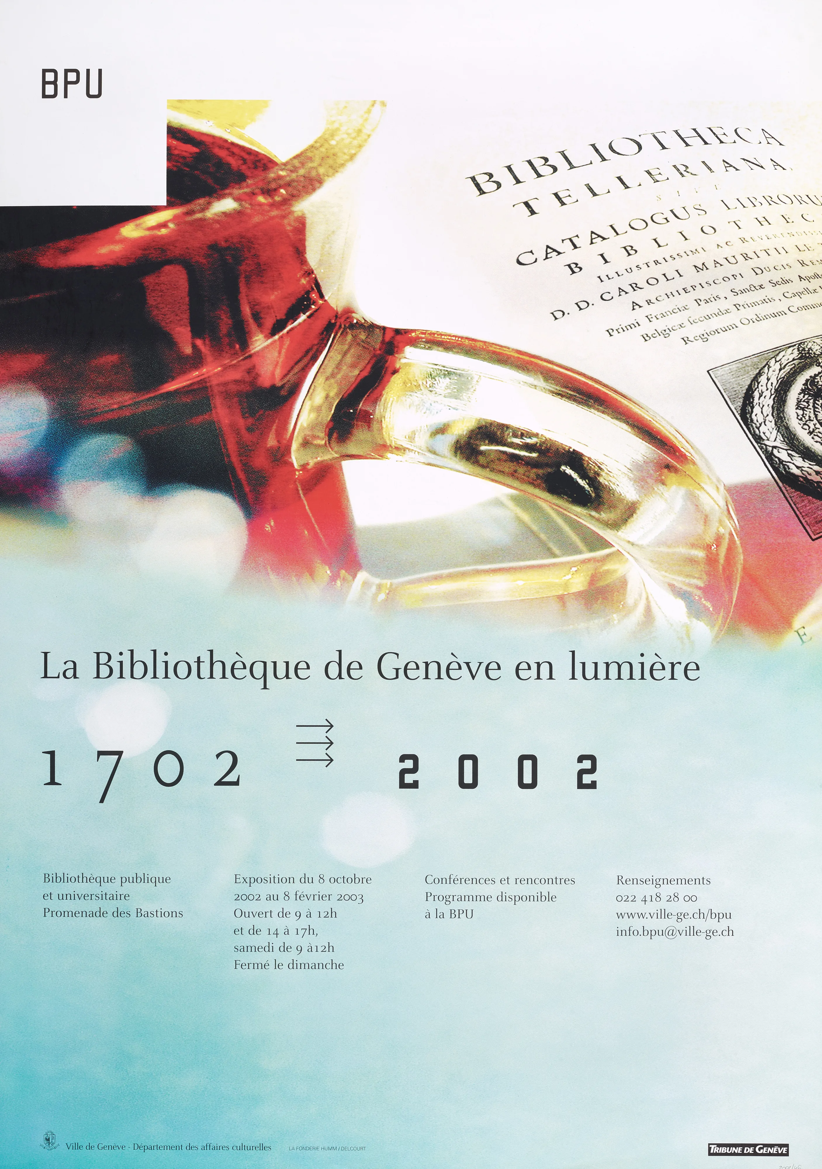 La Bibliothèque de Genève en lumière. 1702-2002