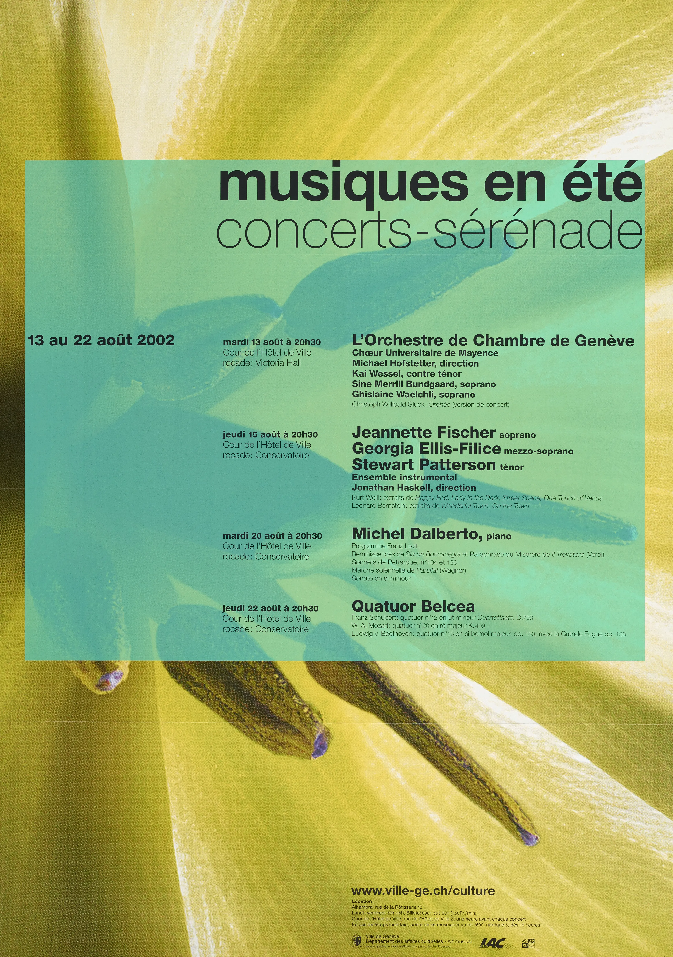Musiques en été. Concerts-sérenade