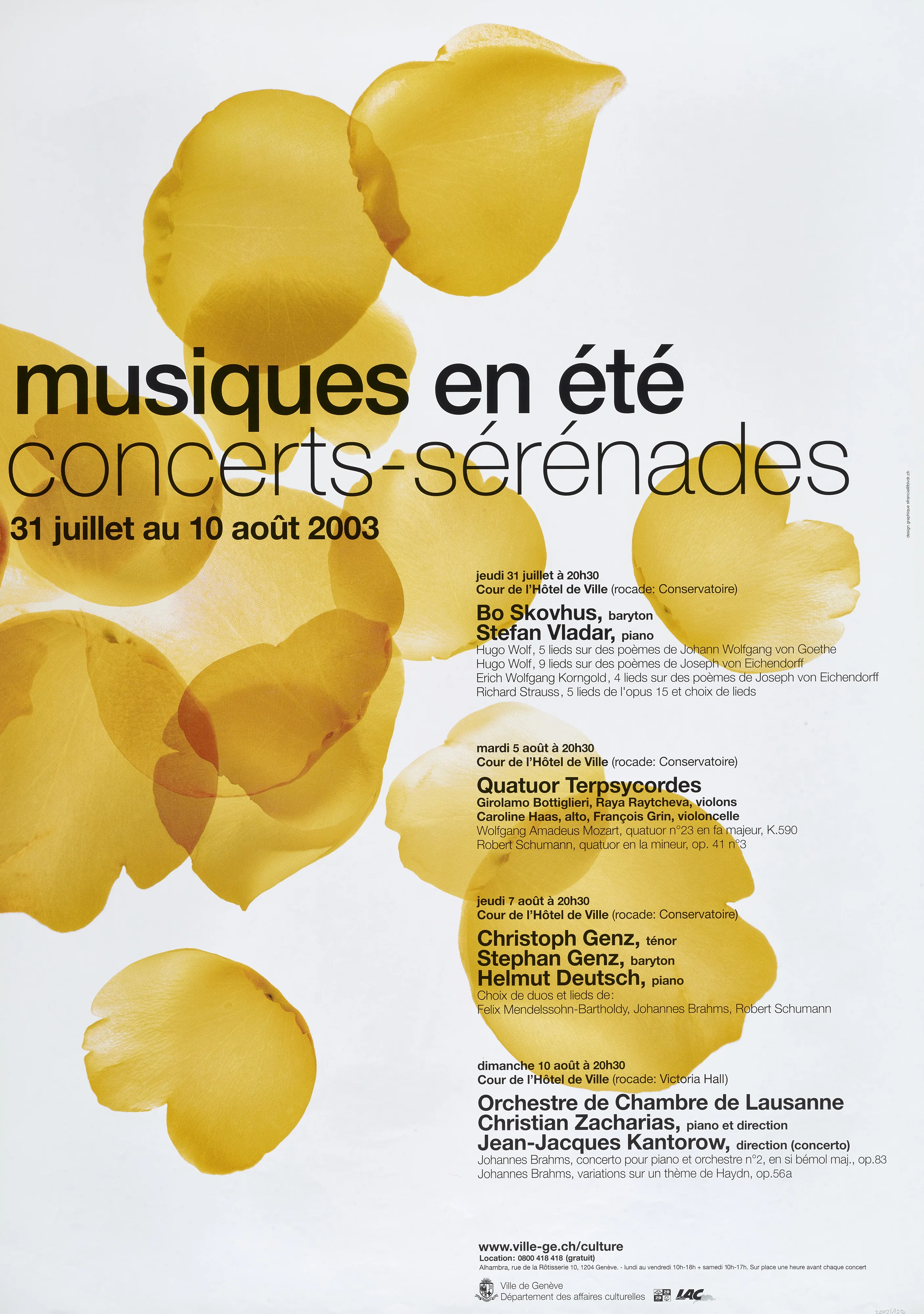 Musiques en été. Concerts-sérénades