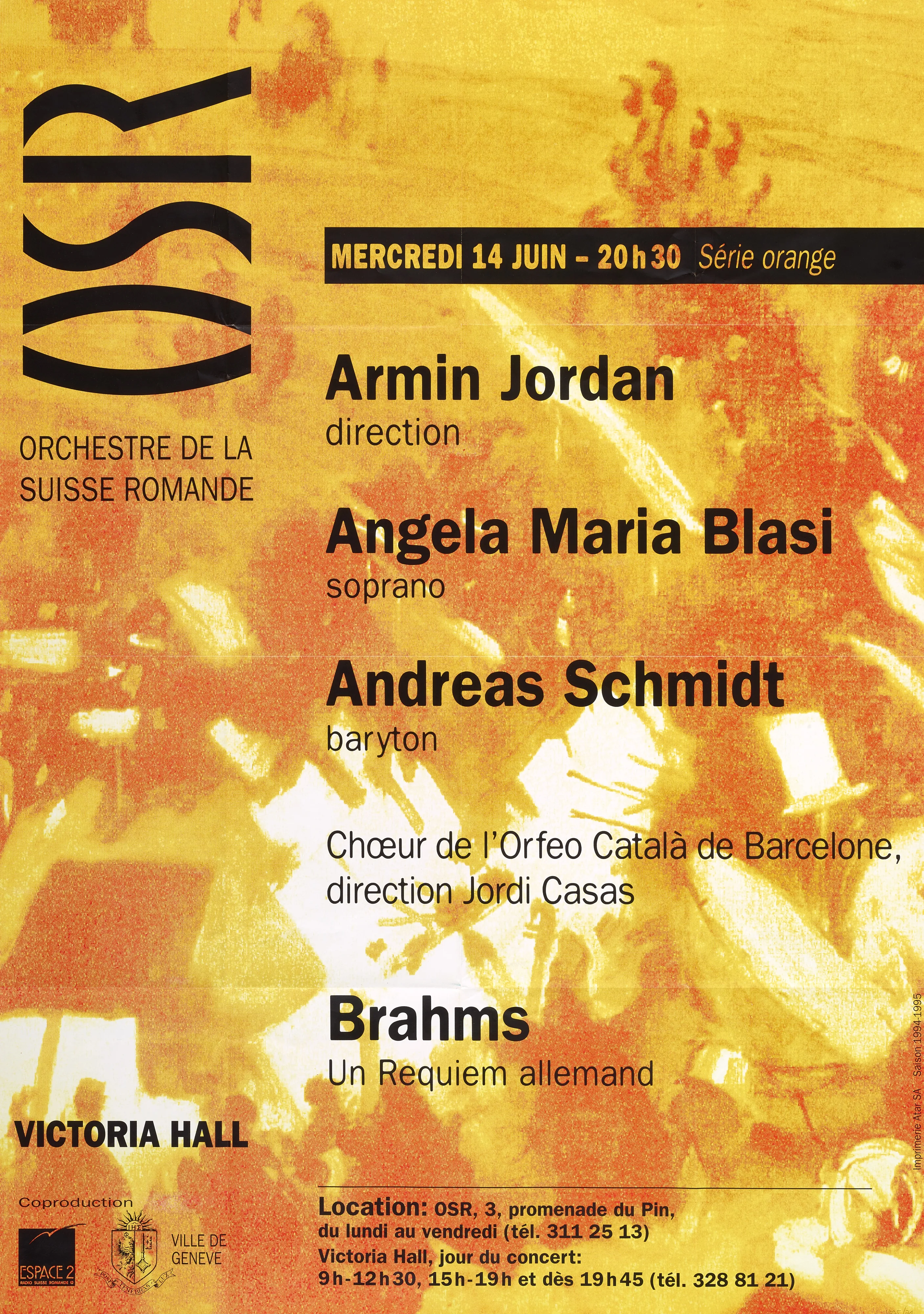 Orchestre de la Suisse Romande, Armin Jordan direction