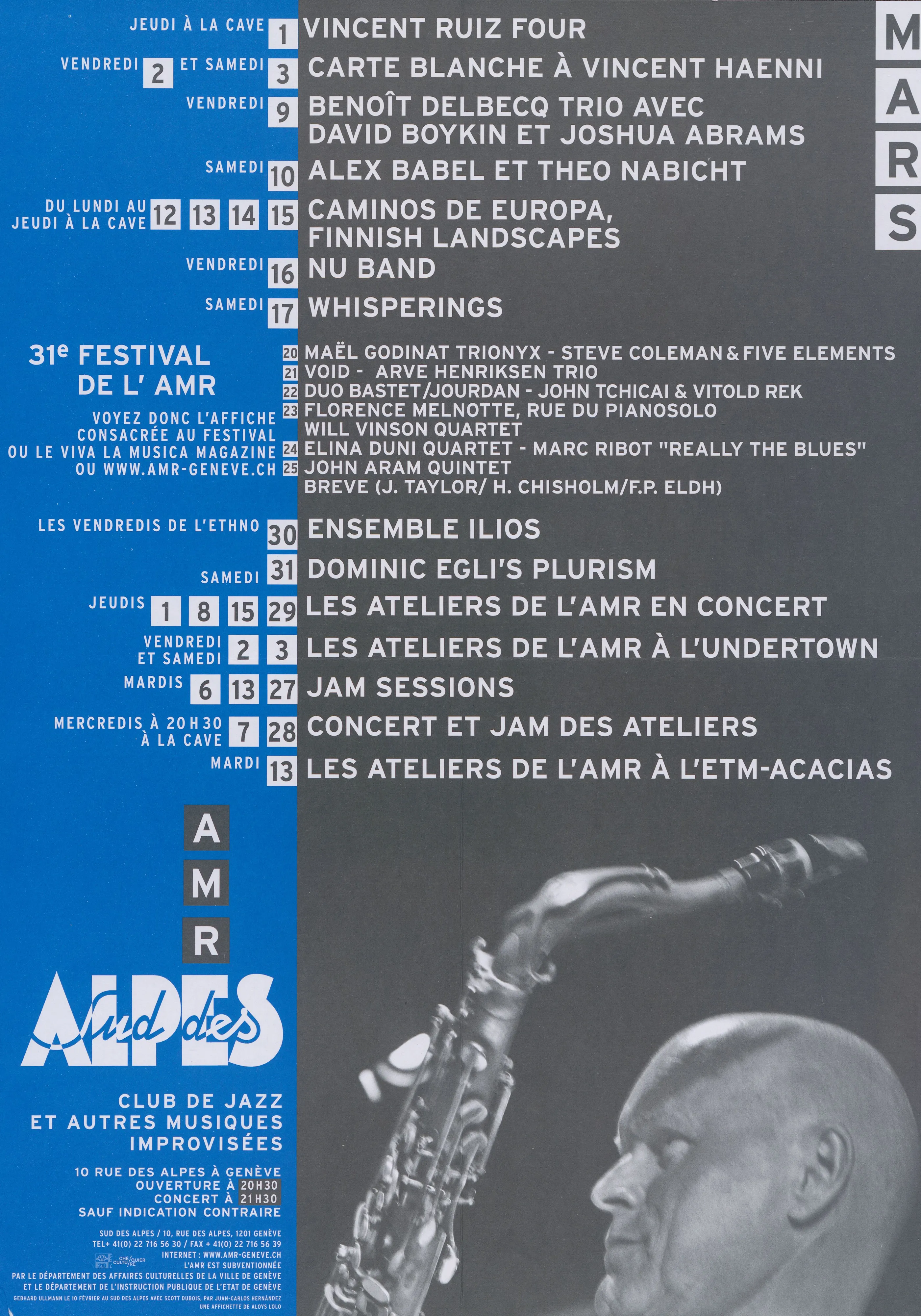 AMR Sud des Alpes, club de jazz et autres musique