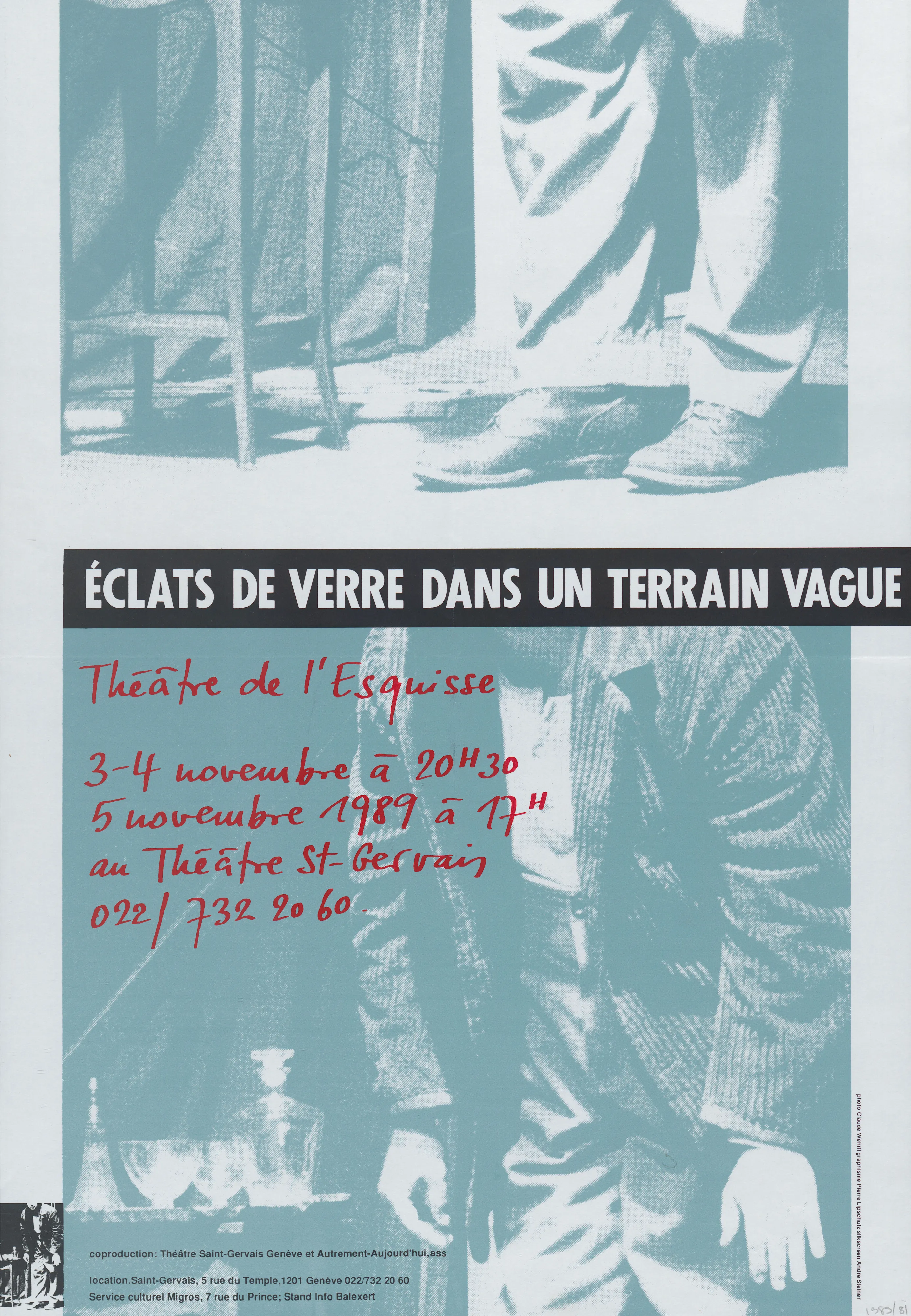 Eclats de verre dans un terrain vague, Théâtre de l’Esquisse