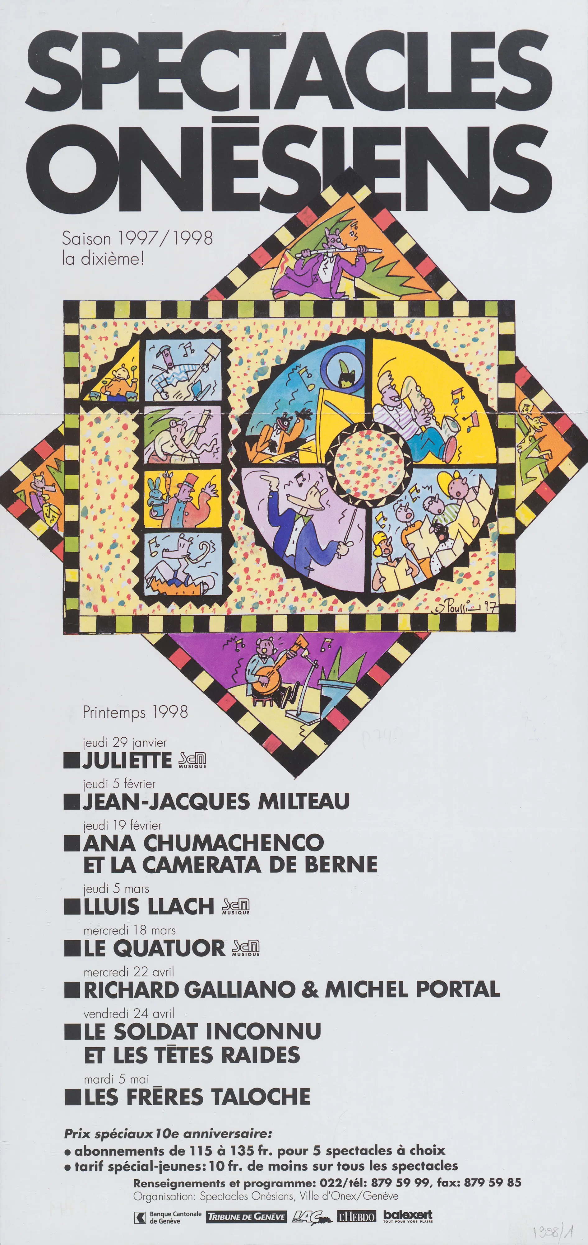 Spectacles onésiens, Saison 1997/1998