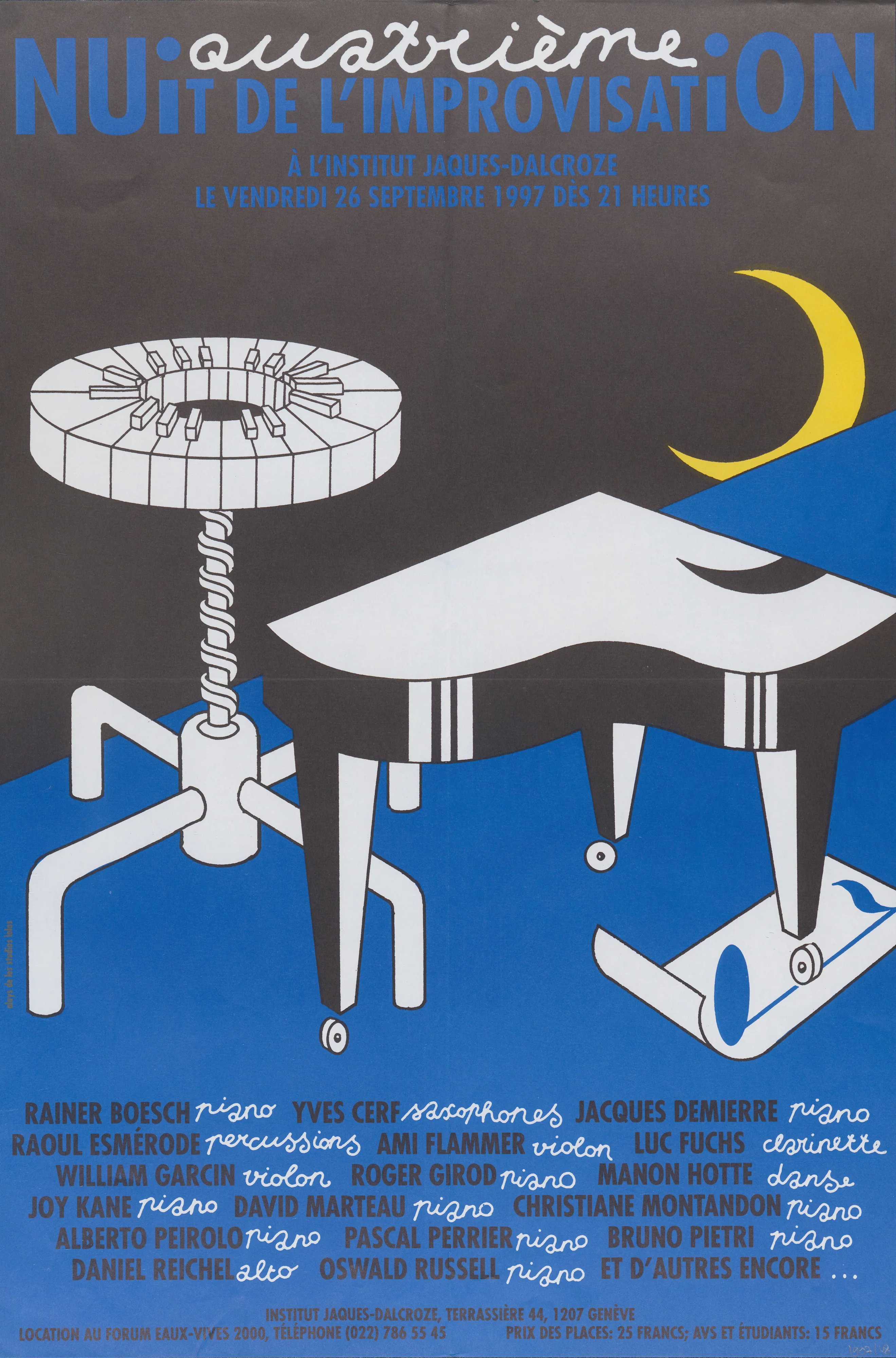 Quatrième nuit de l’improvisation, Rainer Boesch piano