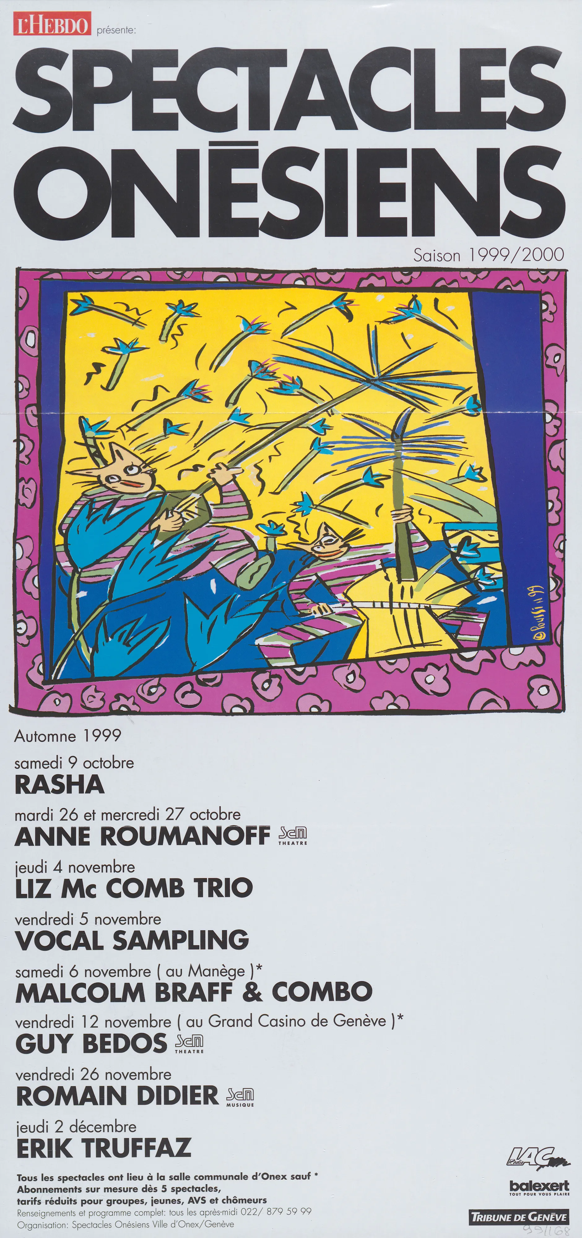 Spectacles onésiens, saison 1999/2000