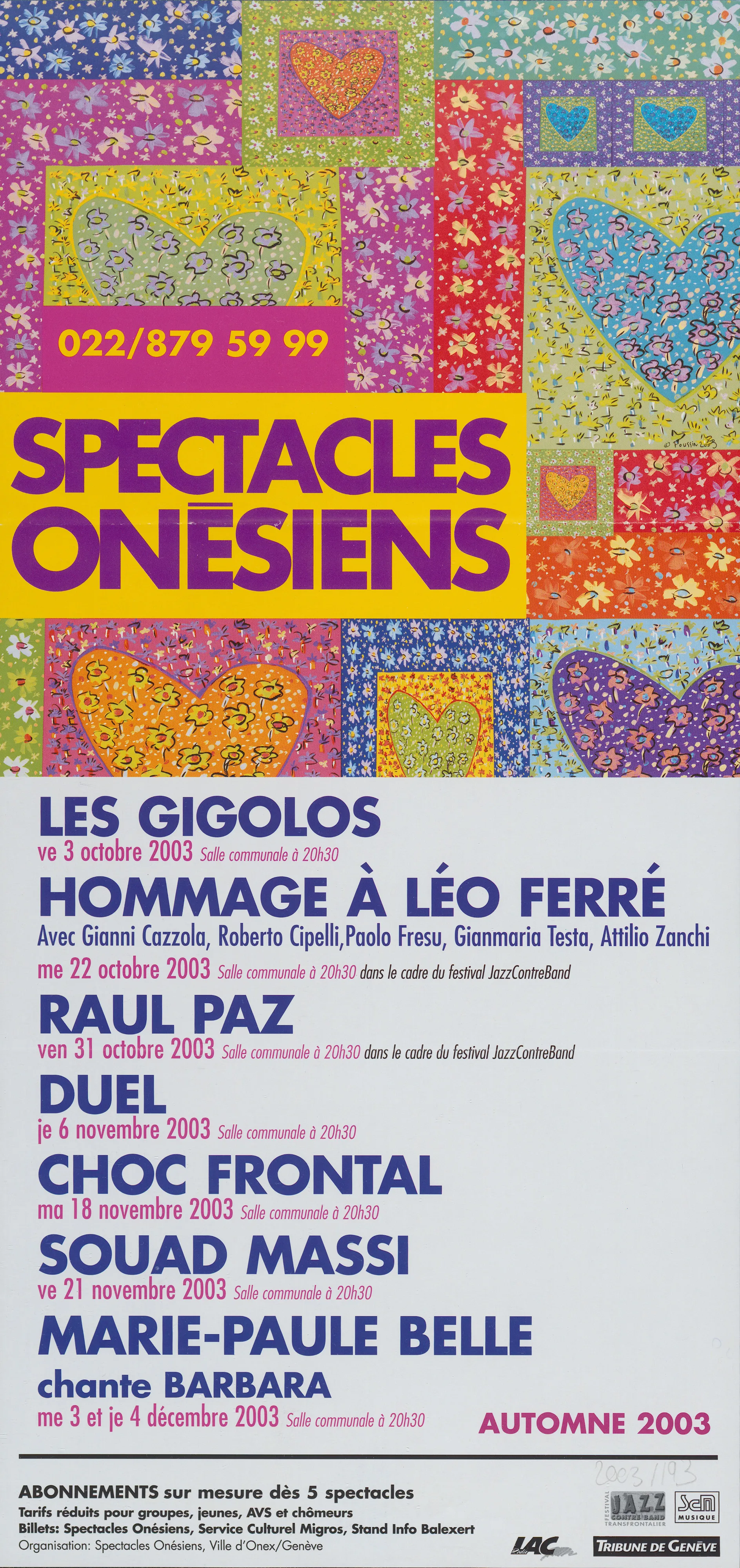 Spectacles Onésiens