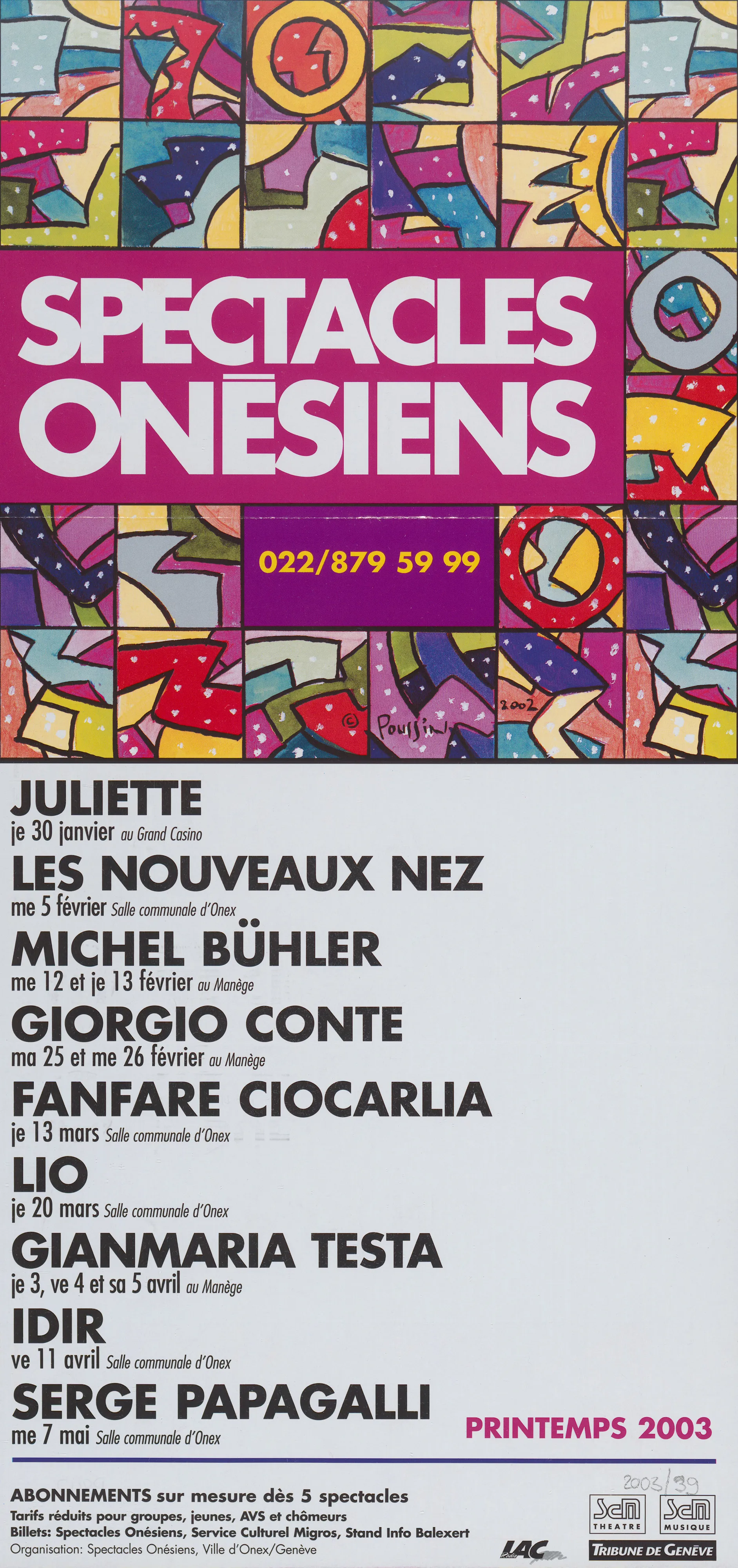 Spectacles Onésiens