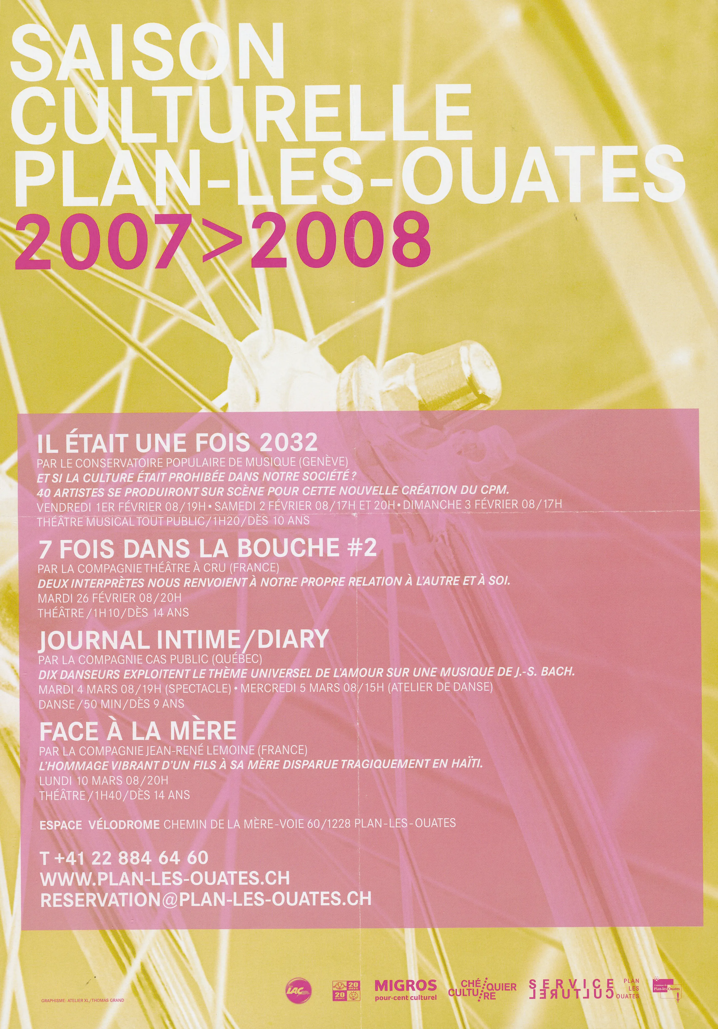 Saison culturelle. Plan-les-Ouates 2007-2008