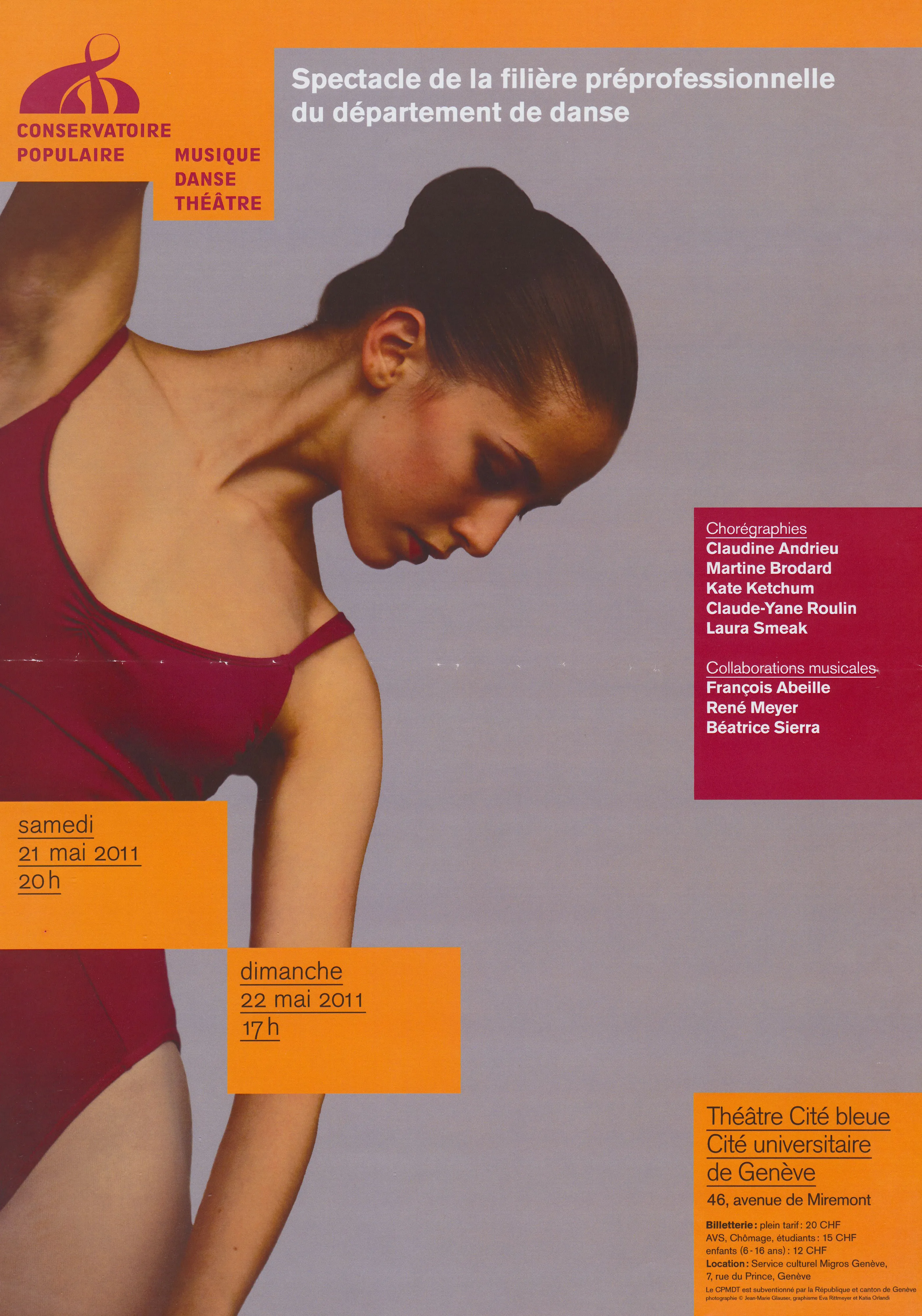 Spectacle de la filière préprofessionnelle du département de danse