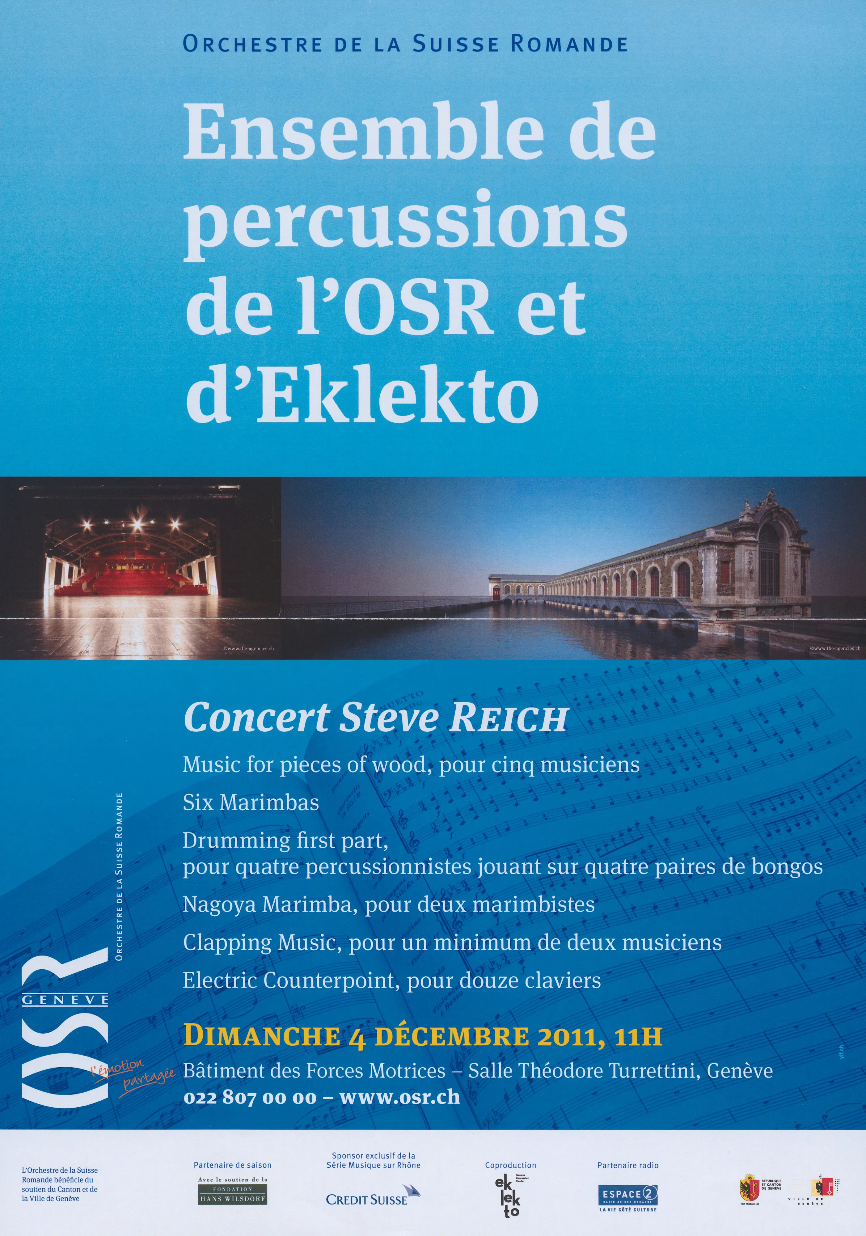 Ensemble de percussions de l’OSR et d’Eklekto