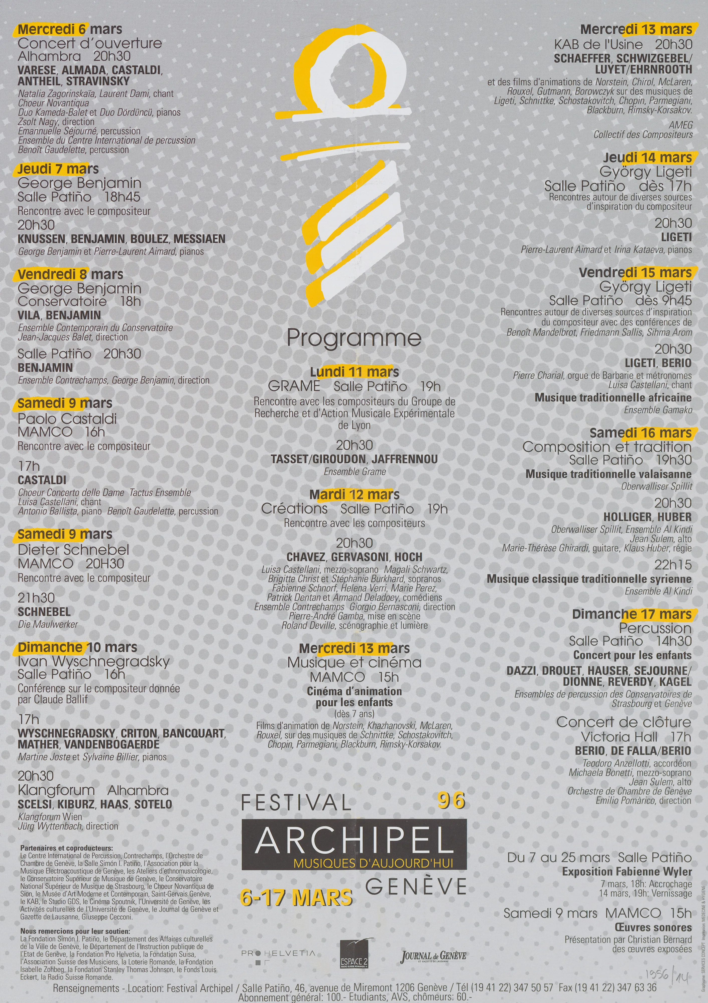 Festival Archipel, Musiques d’aujourd’hui