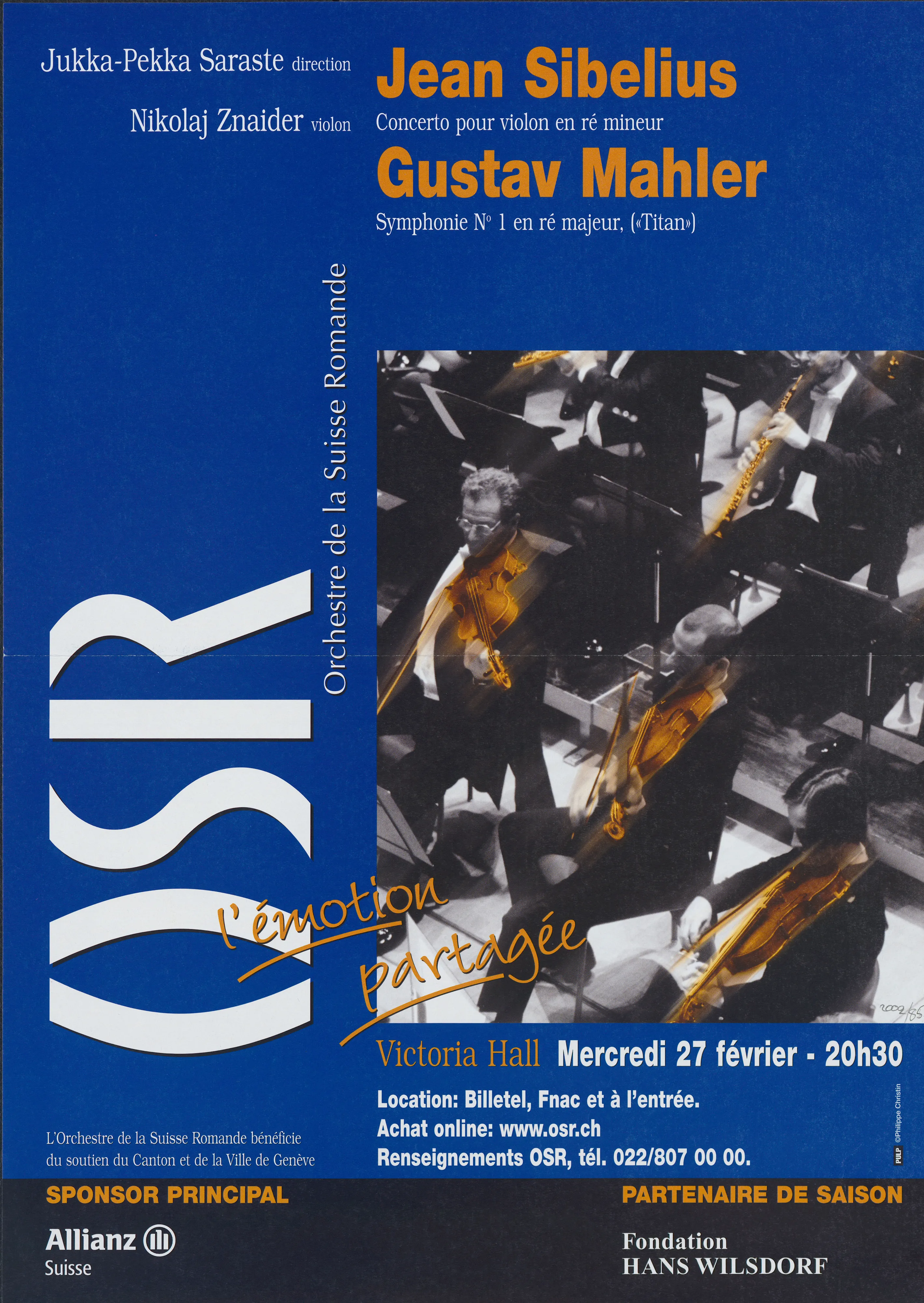 OSR. Sibelius, Mahler