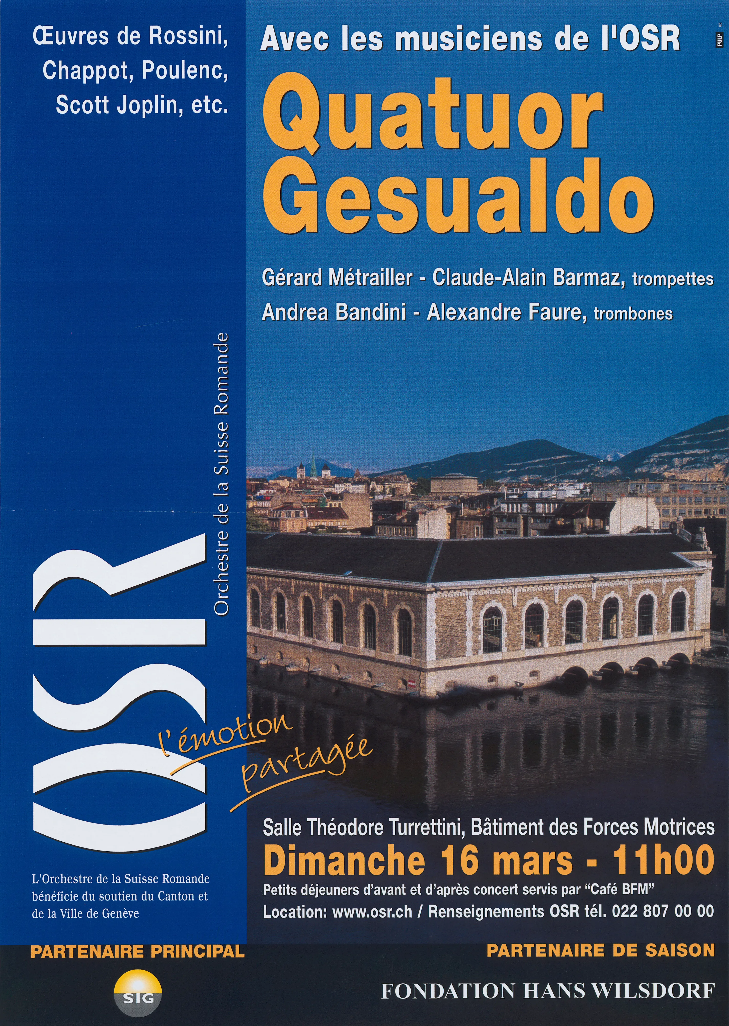OSR. Quatuor Gesualdo