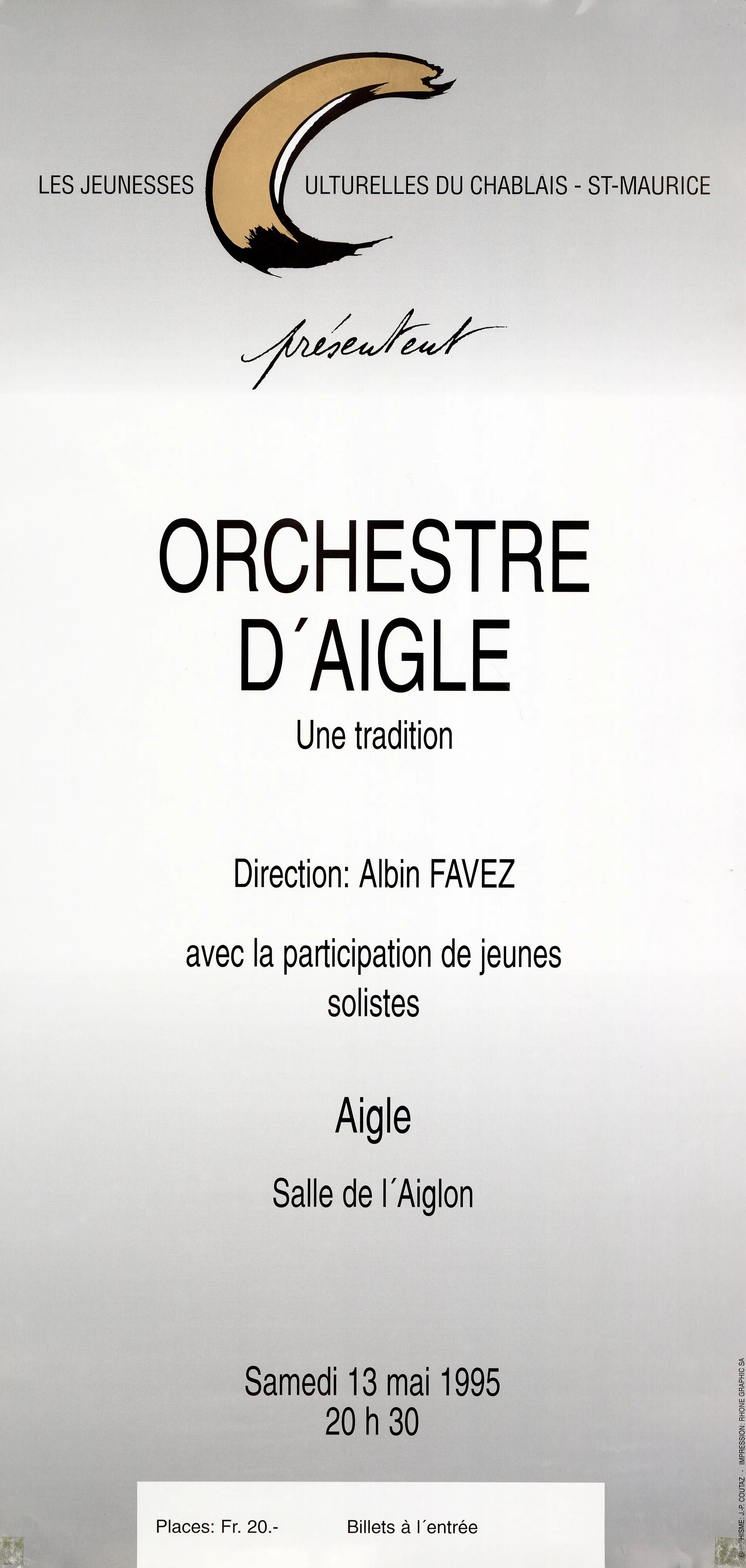 Orchestre d’Aigle, Direction Albin Favez