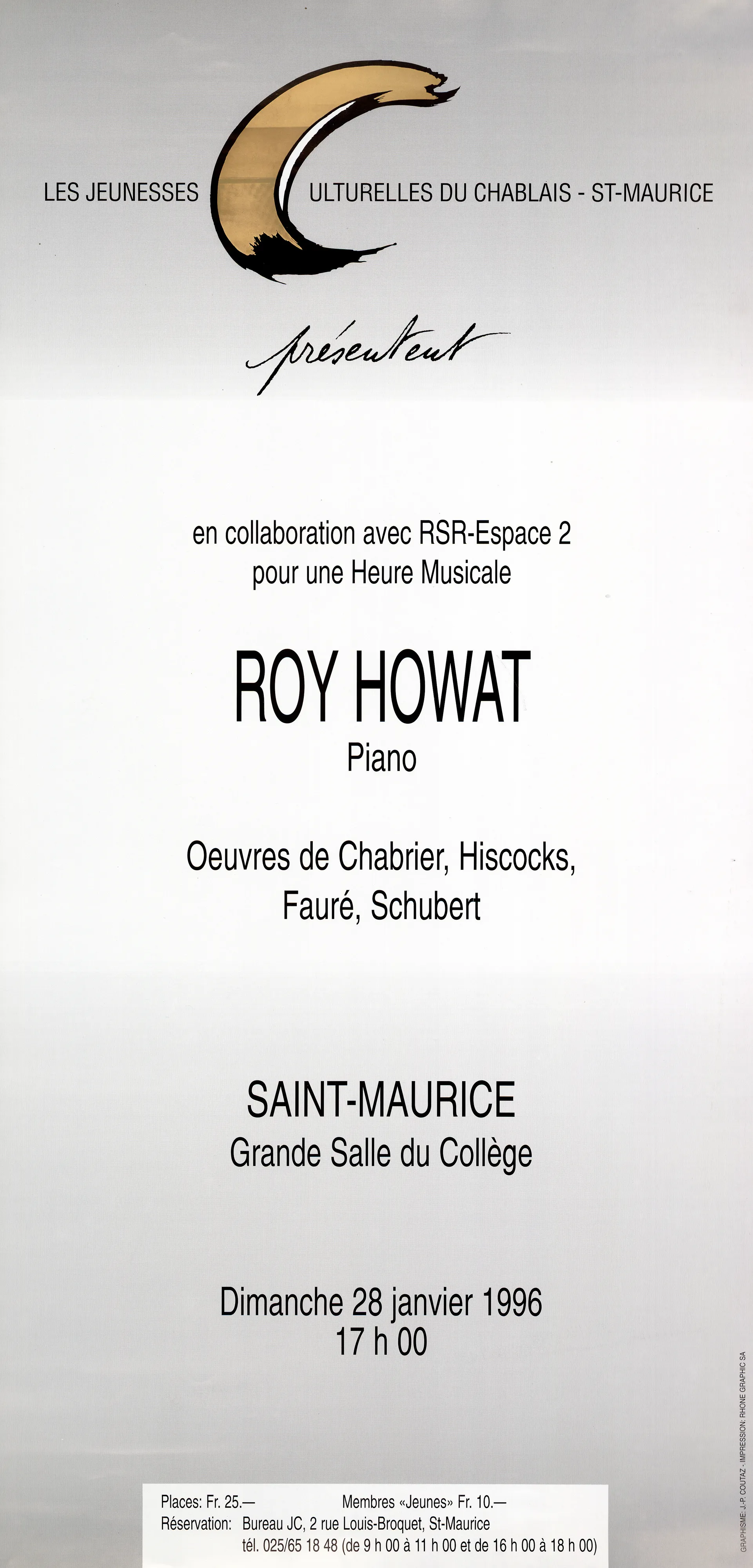 Roy Howat, Piano