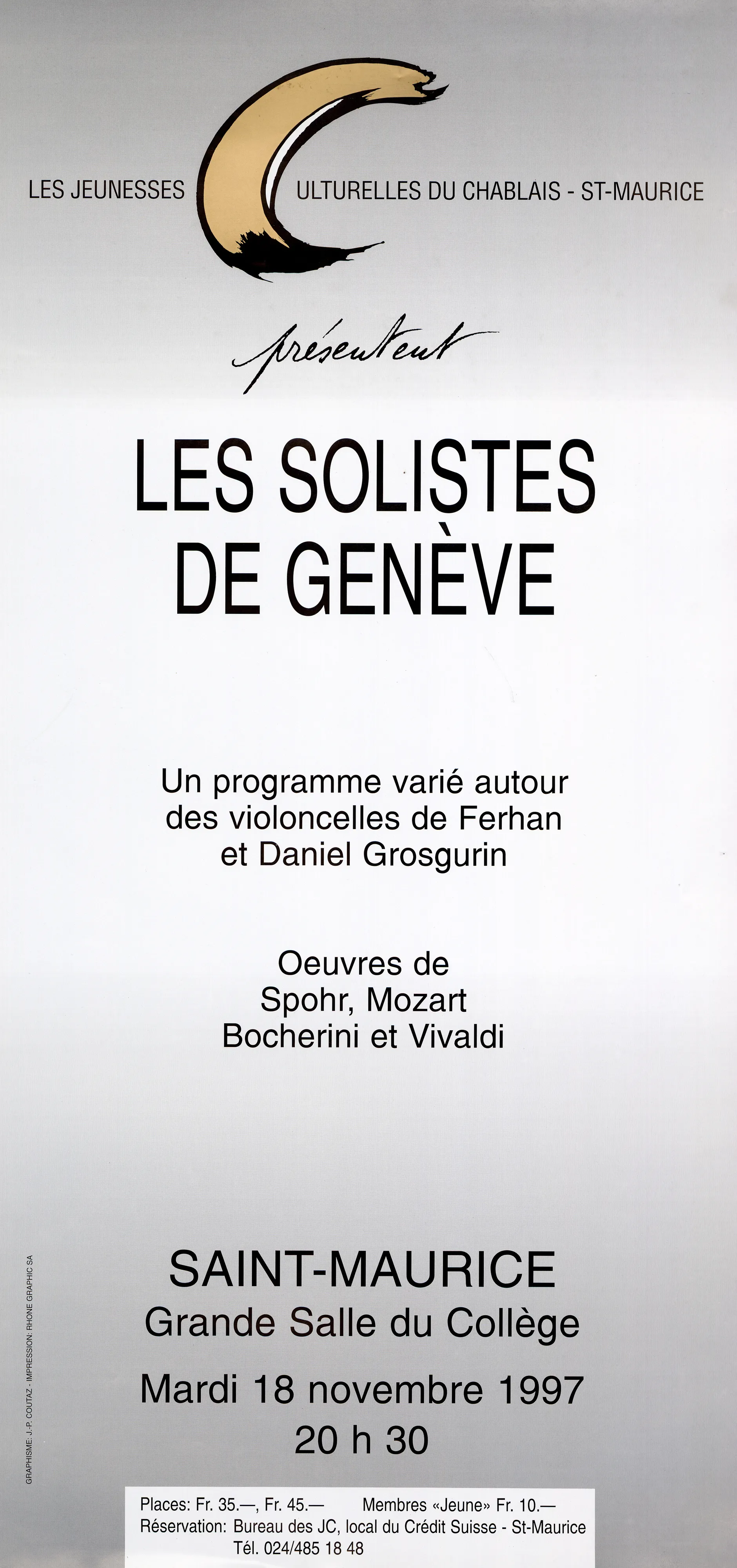 Les solistes de Genève, Saint-Maurice