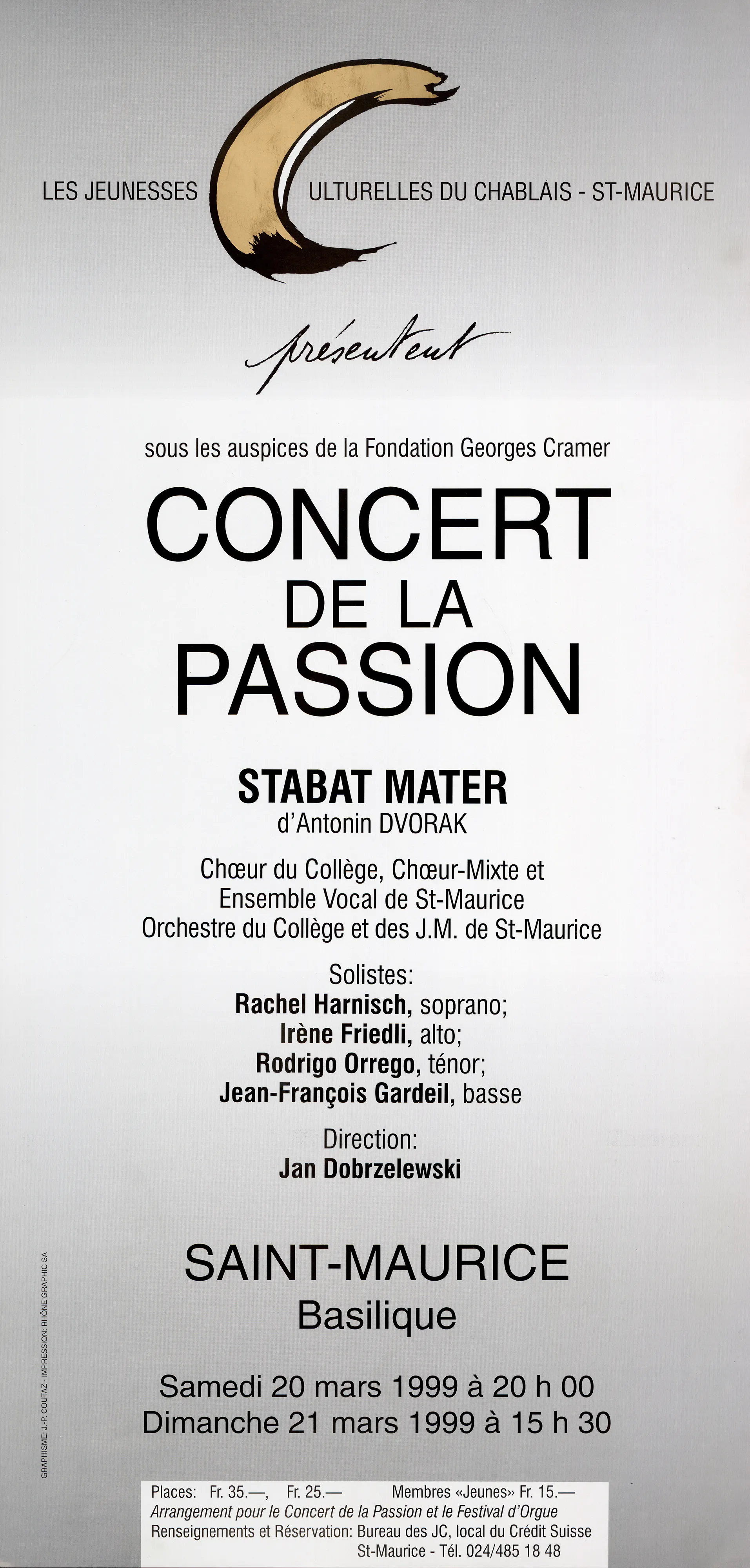 Concert de la Passion, Stabat Mater d’Antonin Dvorak
