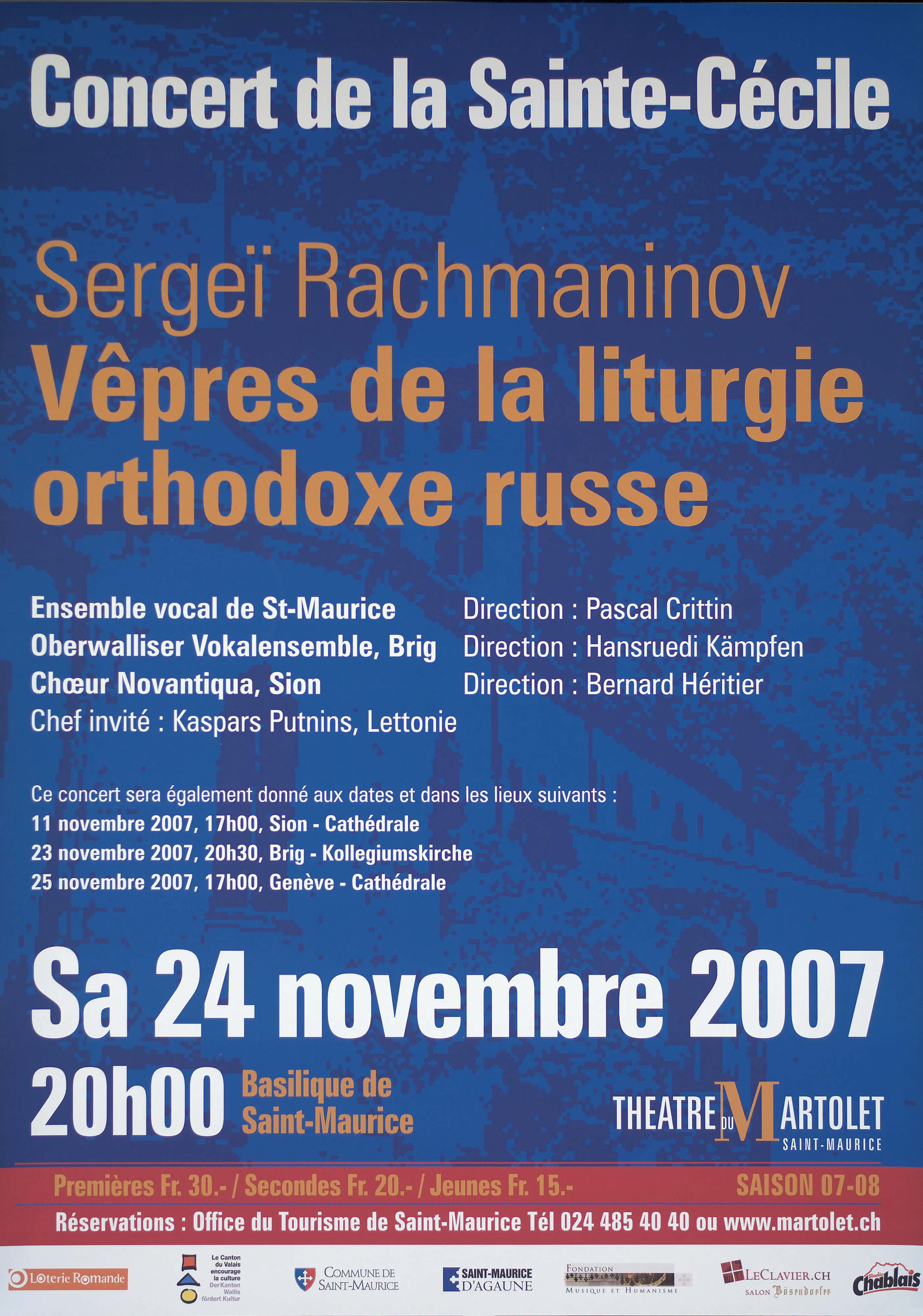 Sergeï Rachmaninov. Vêpres de la liturgie orthodoxe russe