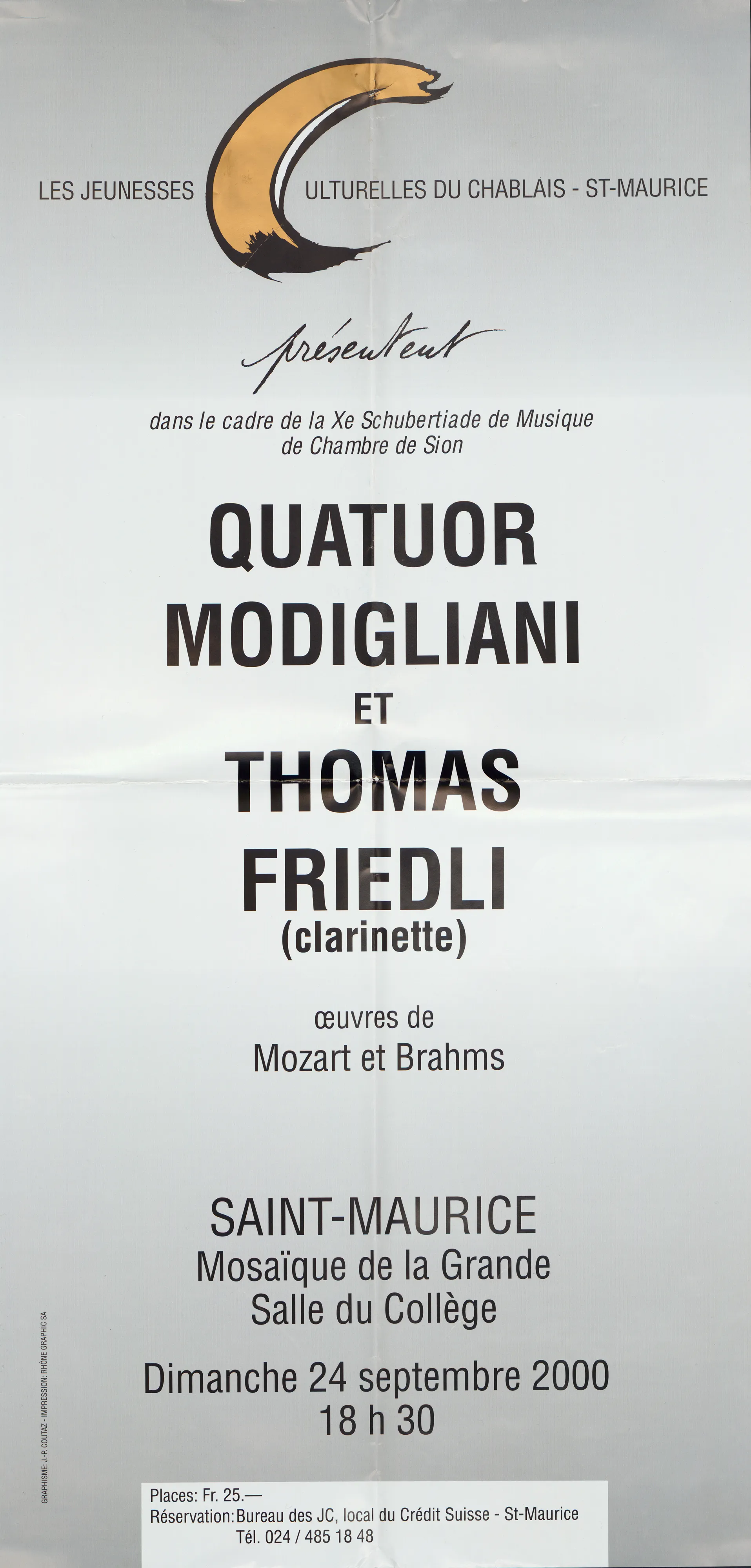 Quatuor Modigliani et Thomas Friedli