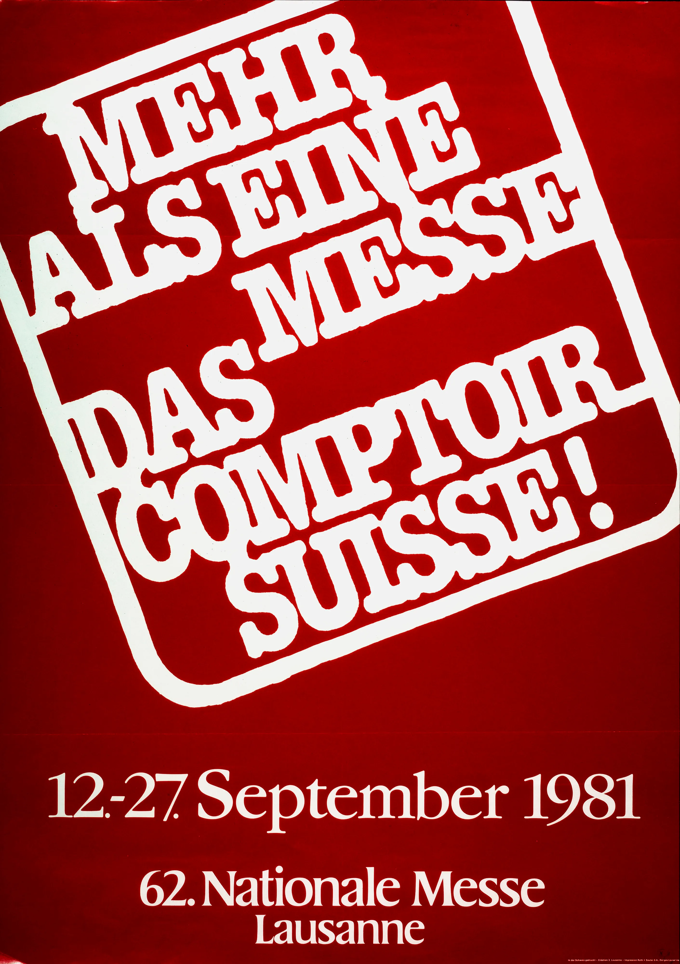 Das Comptoir suisse, Mehr als eine Messe