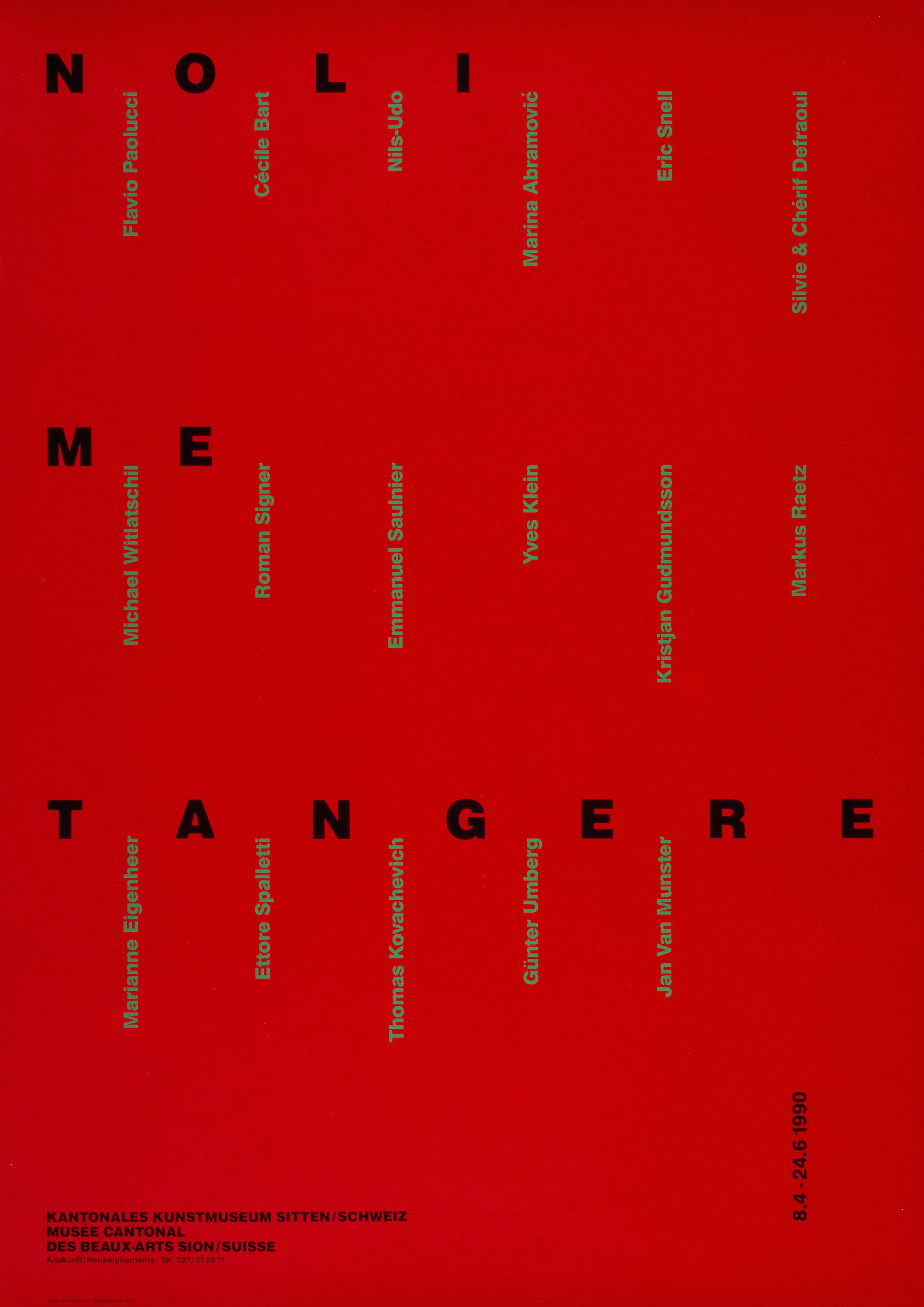 Noli me tangere, Musée cantonal des beaux-arts Sion/Suisse