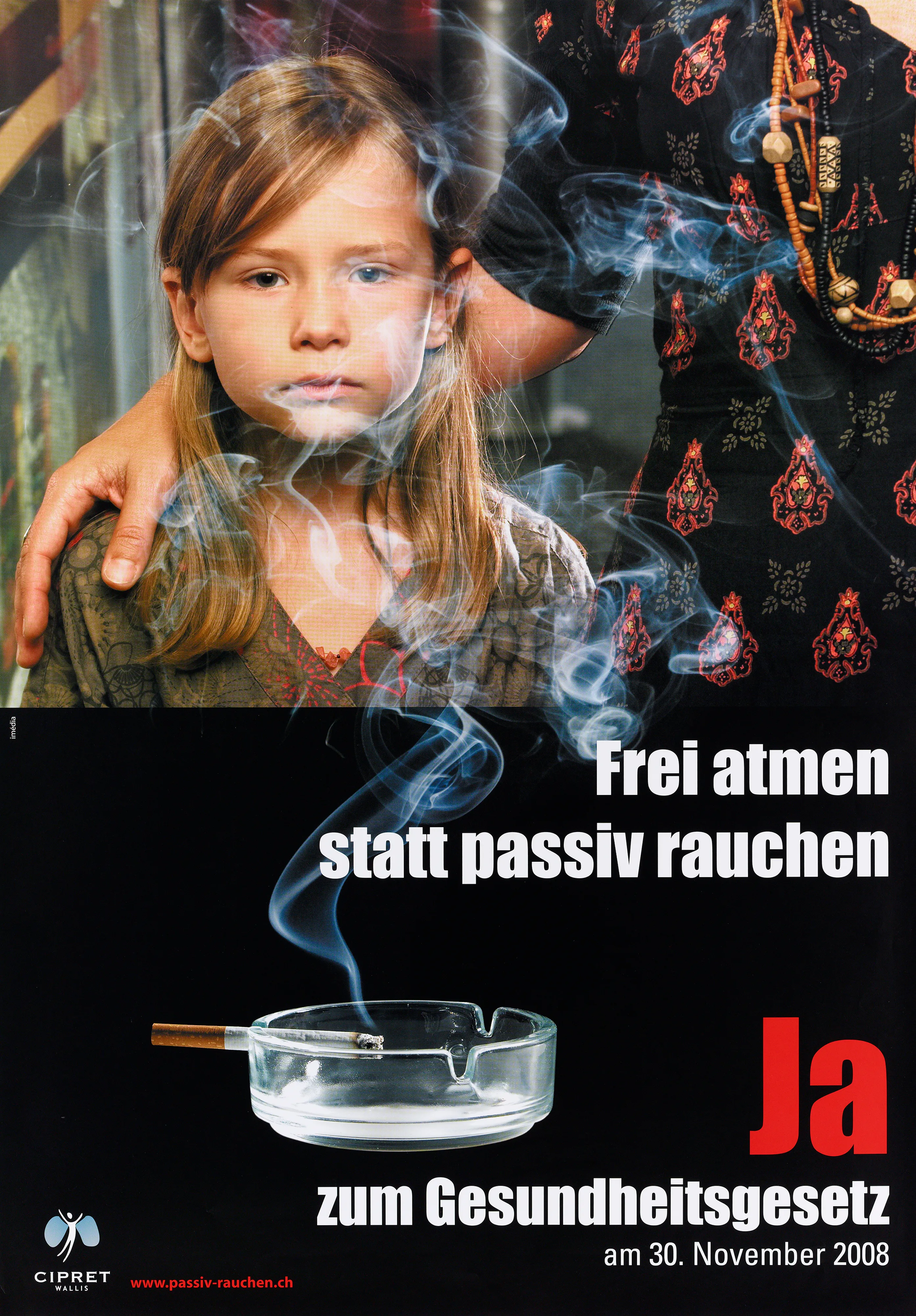 Frei atmen statt passiv rauchen. Ja zum Gesundheitsgesetz